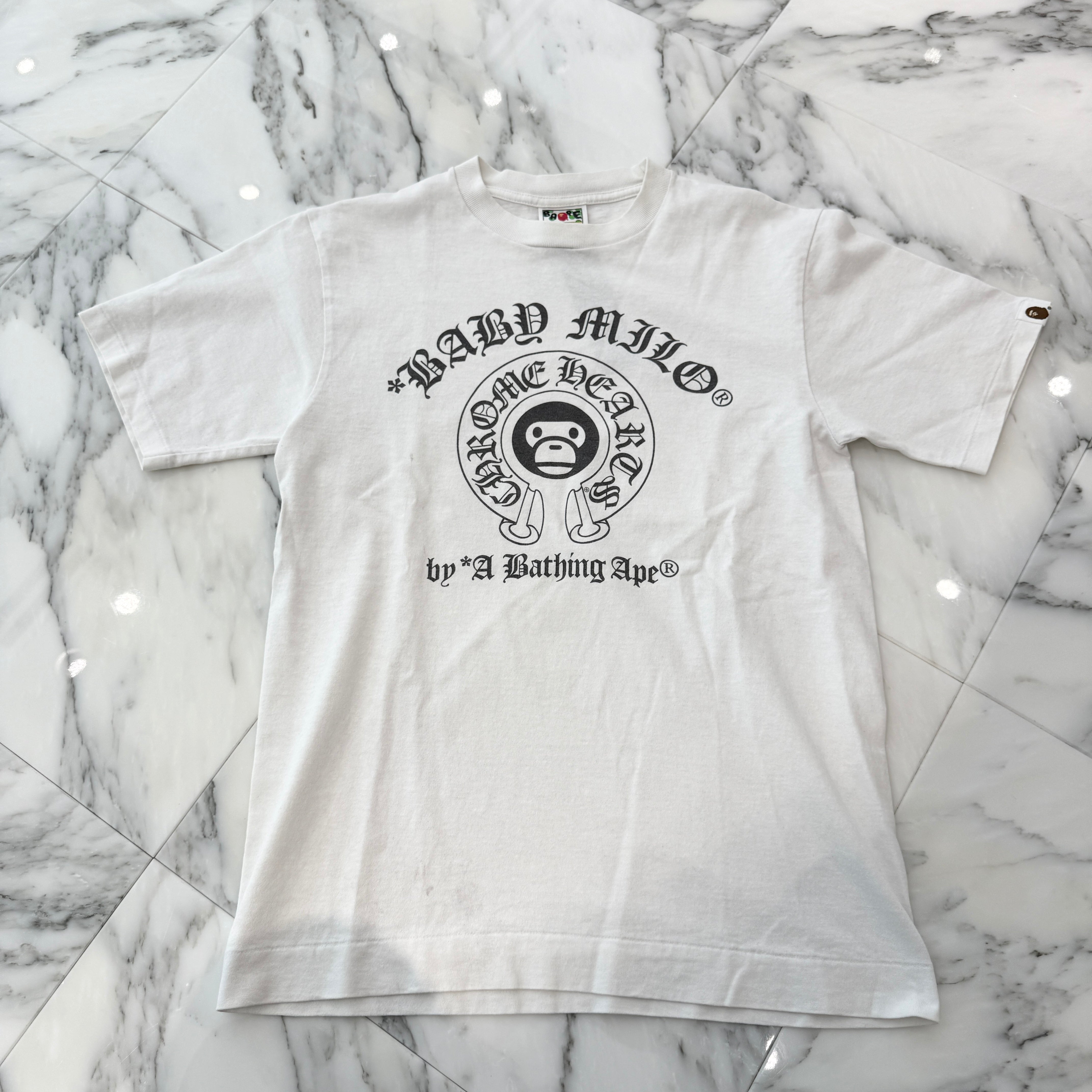 CHROME HEARTS × A BATHING APE Baby Milo Horseshoe Tee Size S クロムハーツ × アベイシングエイプ ベイビーマイロ ホースシュー Tシャツ サイズS