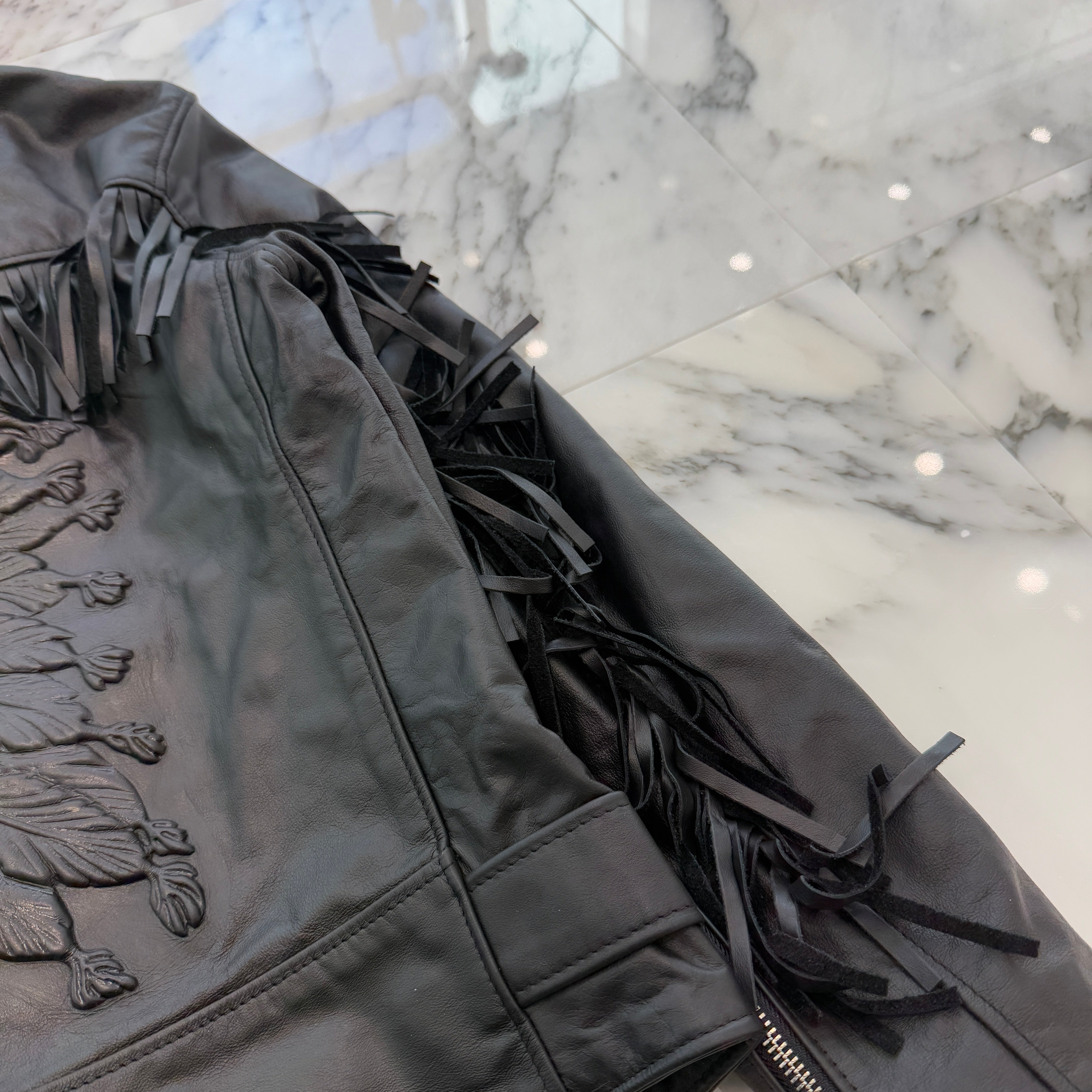 Supreme × Schott 2017AW Chief Tassel Double Riders Jacket Size S