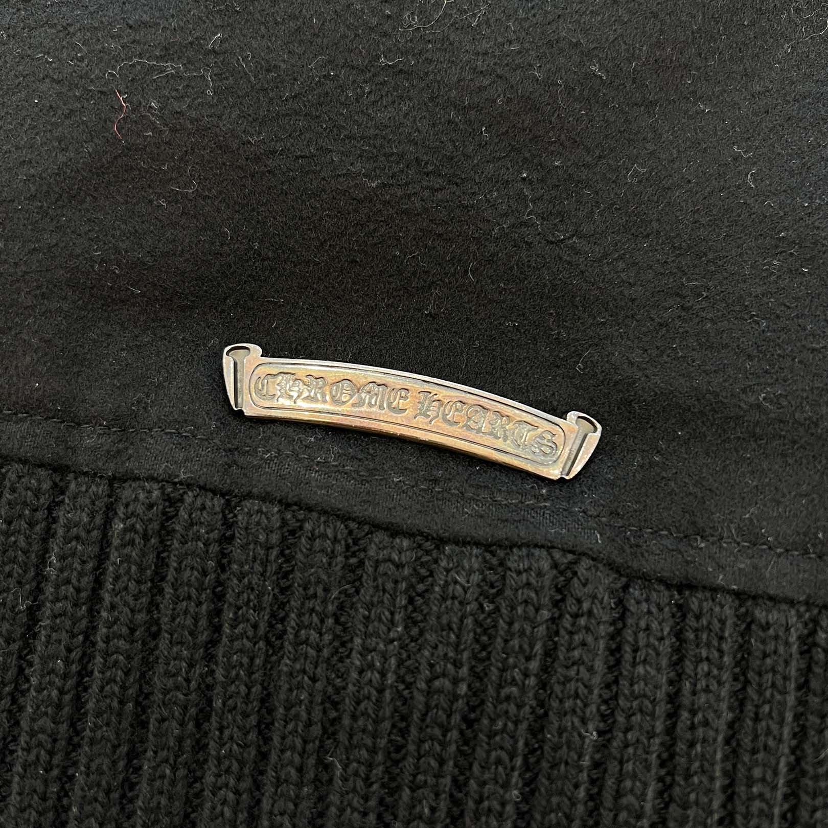 CHROME HEARTS LETTERMAN Star Leather Patch Blouson Jacket Size S クロムハーツ レターマン スターレザーパッチ ブルゾンジャケット サイズS