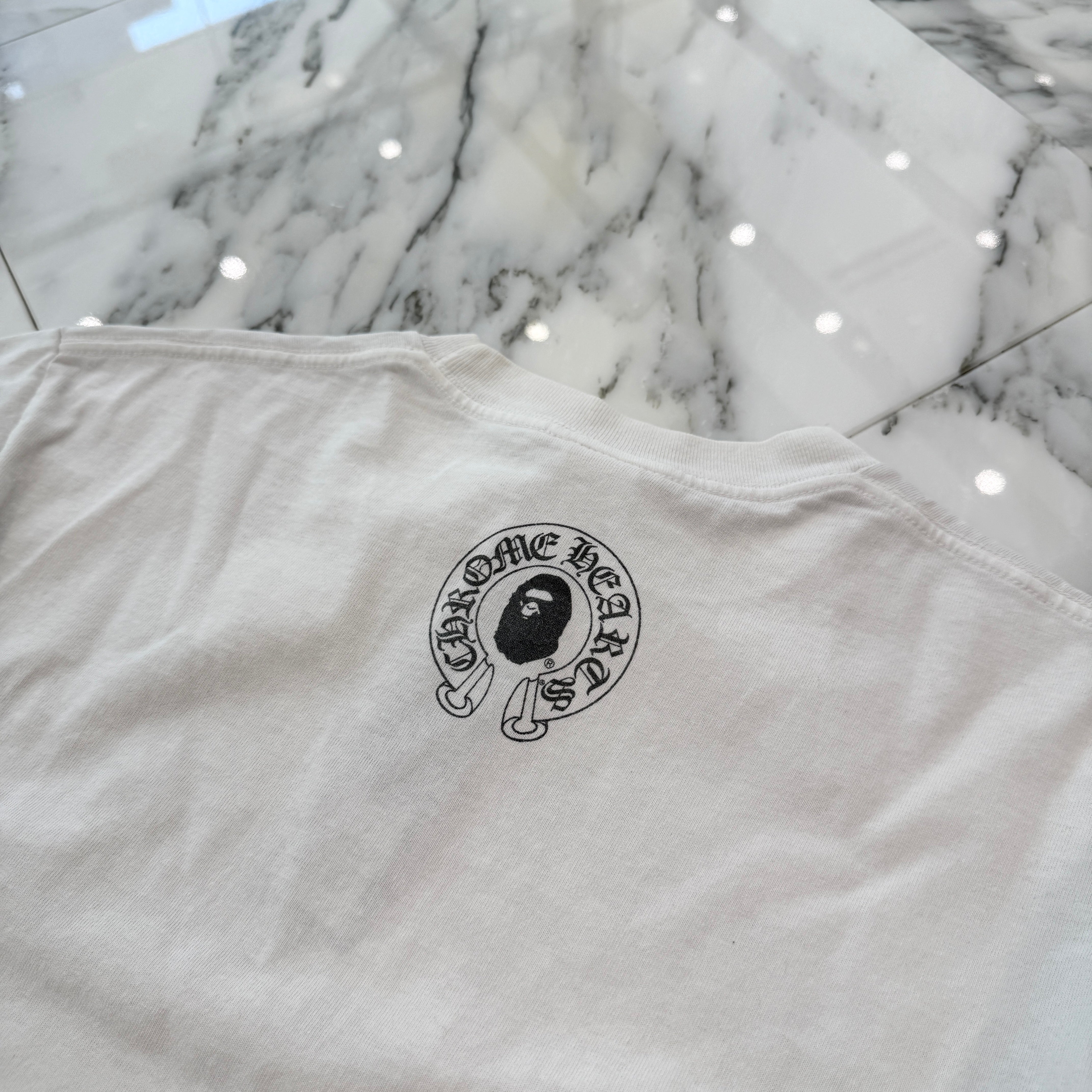 CHROME HEARTS × A BATHING APE Baby Milo Horseshoe Tee Size S クロムハーツ × アベイシングエイプ ベイビーマイロ ホースシュー Tシャツ サイズS