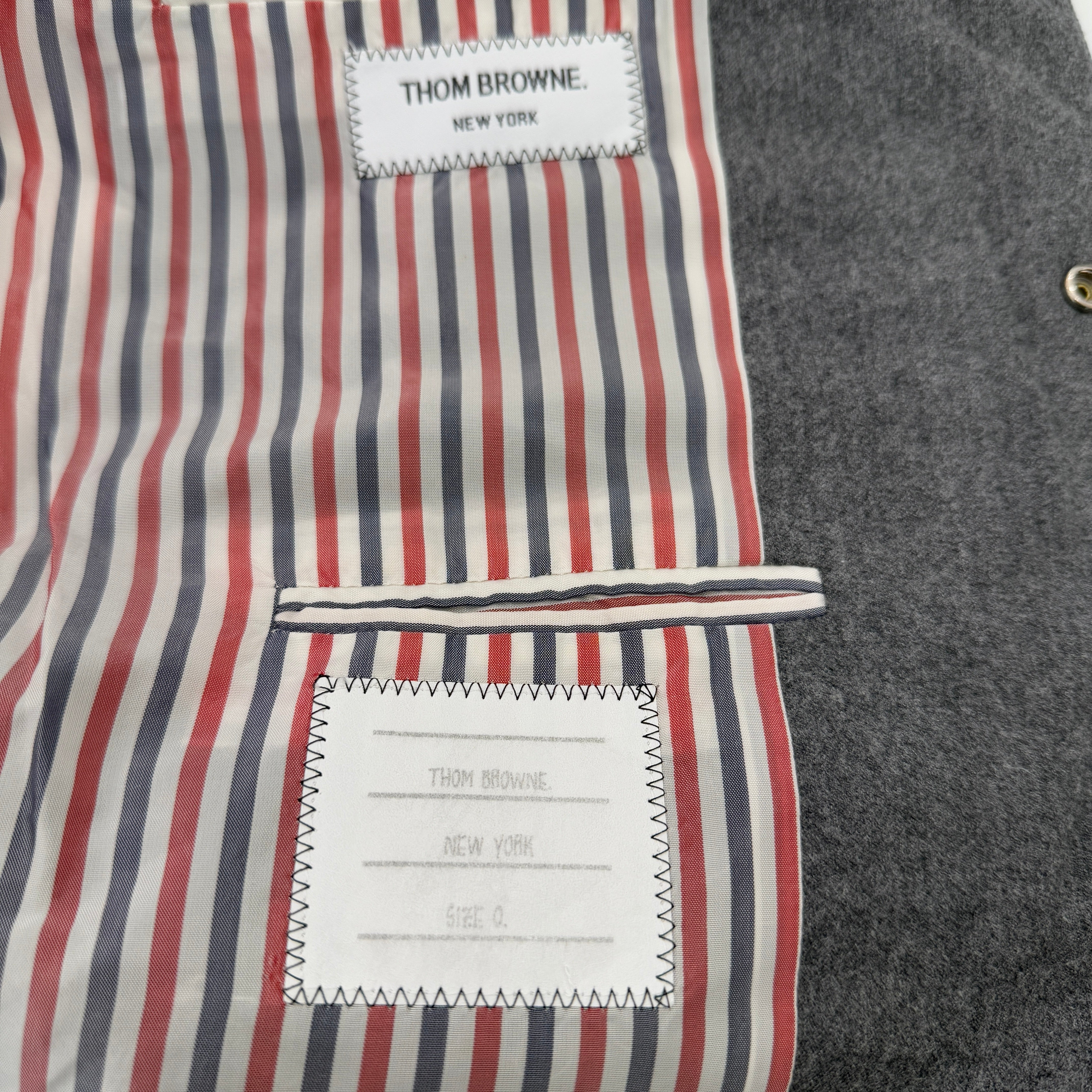 THOM BROWNE 2022AW Quilting Wool Down Vest MVU015A00021 Size 0