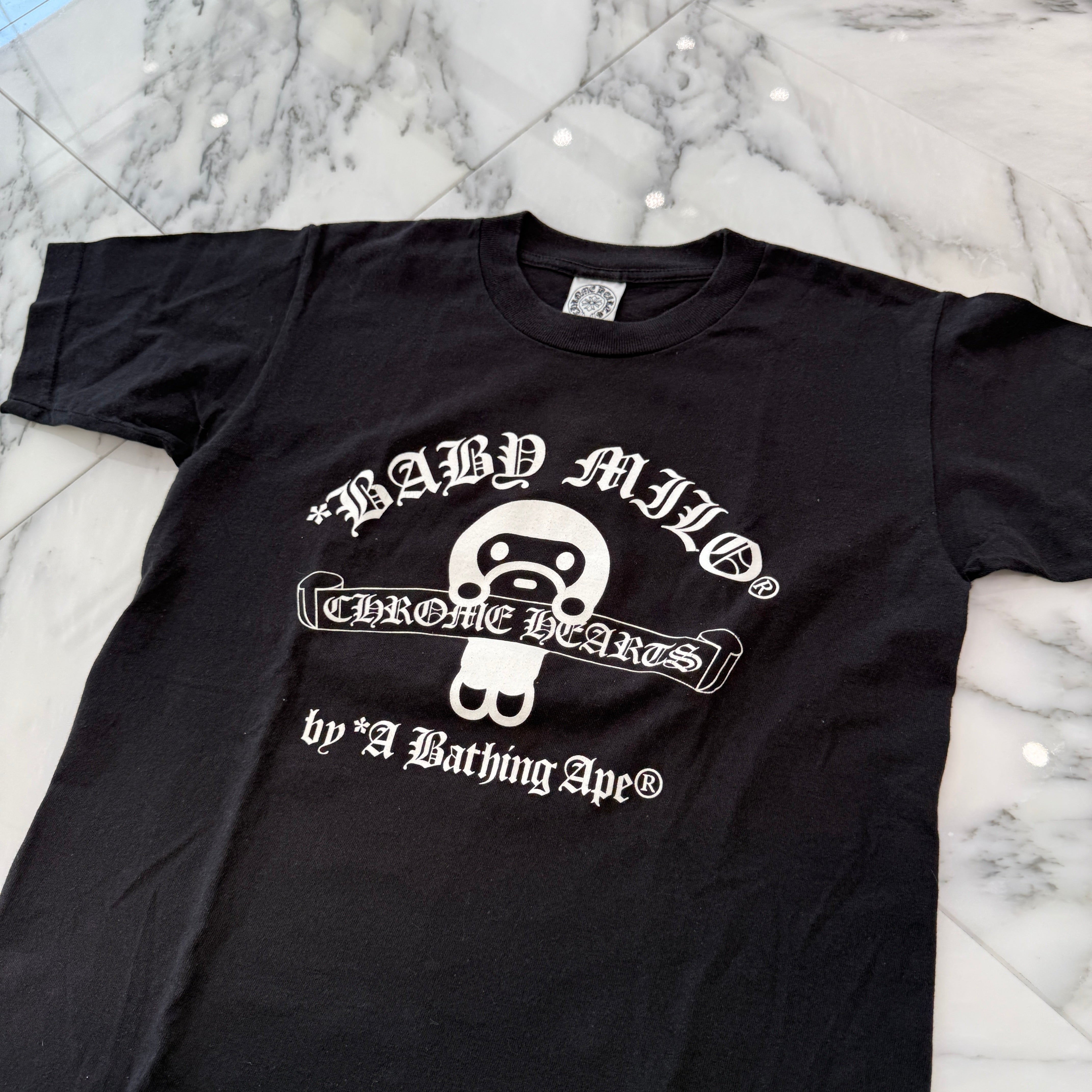 BABY MILO × クロムハーツ Tシャツ CHROME HEARTS(クロムハーツ) OLD × A BATHING APE Baby Milo