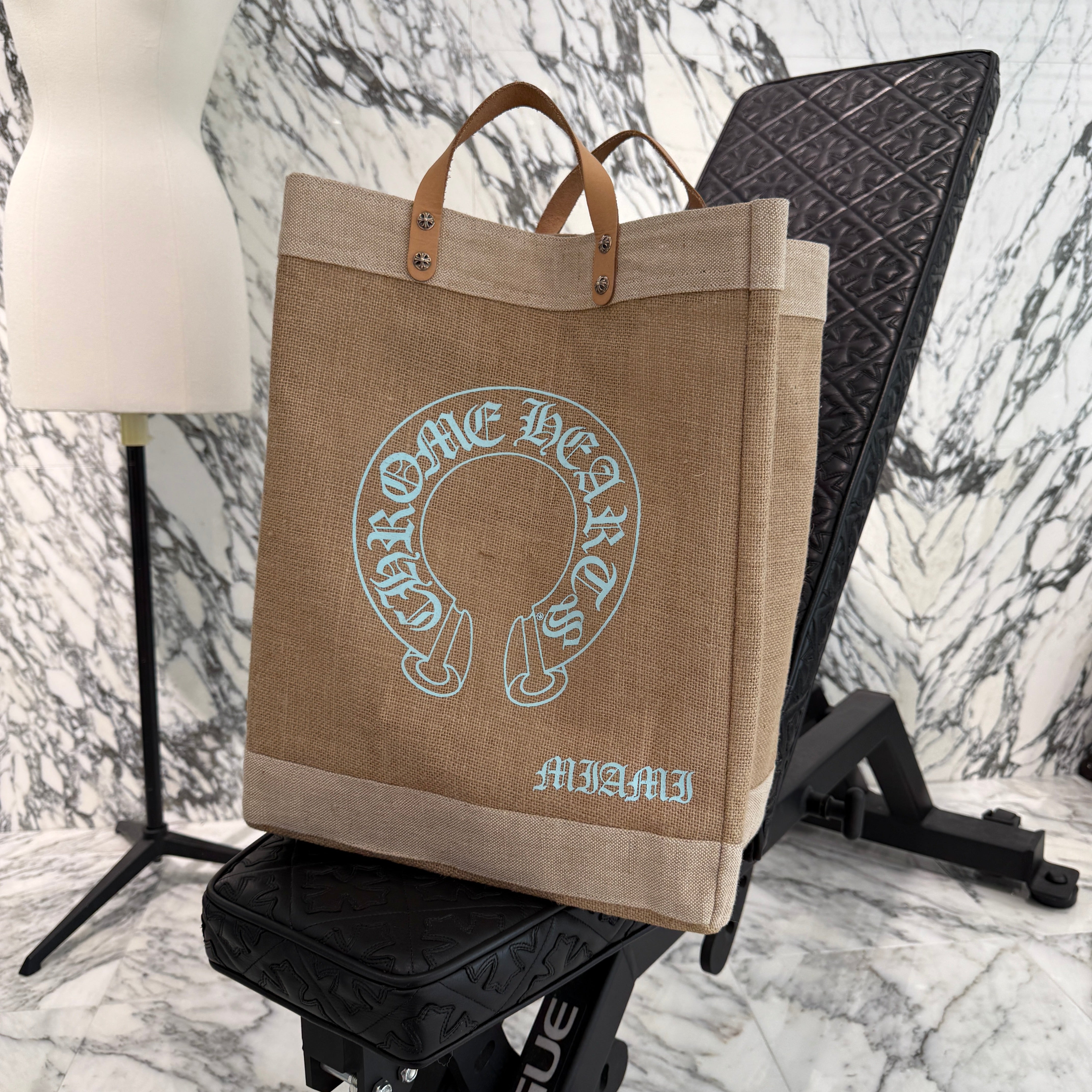 CHROME HEARTS MIAMI Limited Horse Shoe Woven Tote Bag クロムハーツ マイアミ限定ホースシュー織物トートバッグ