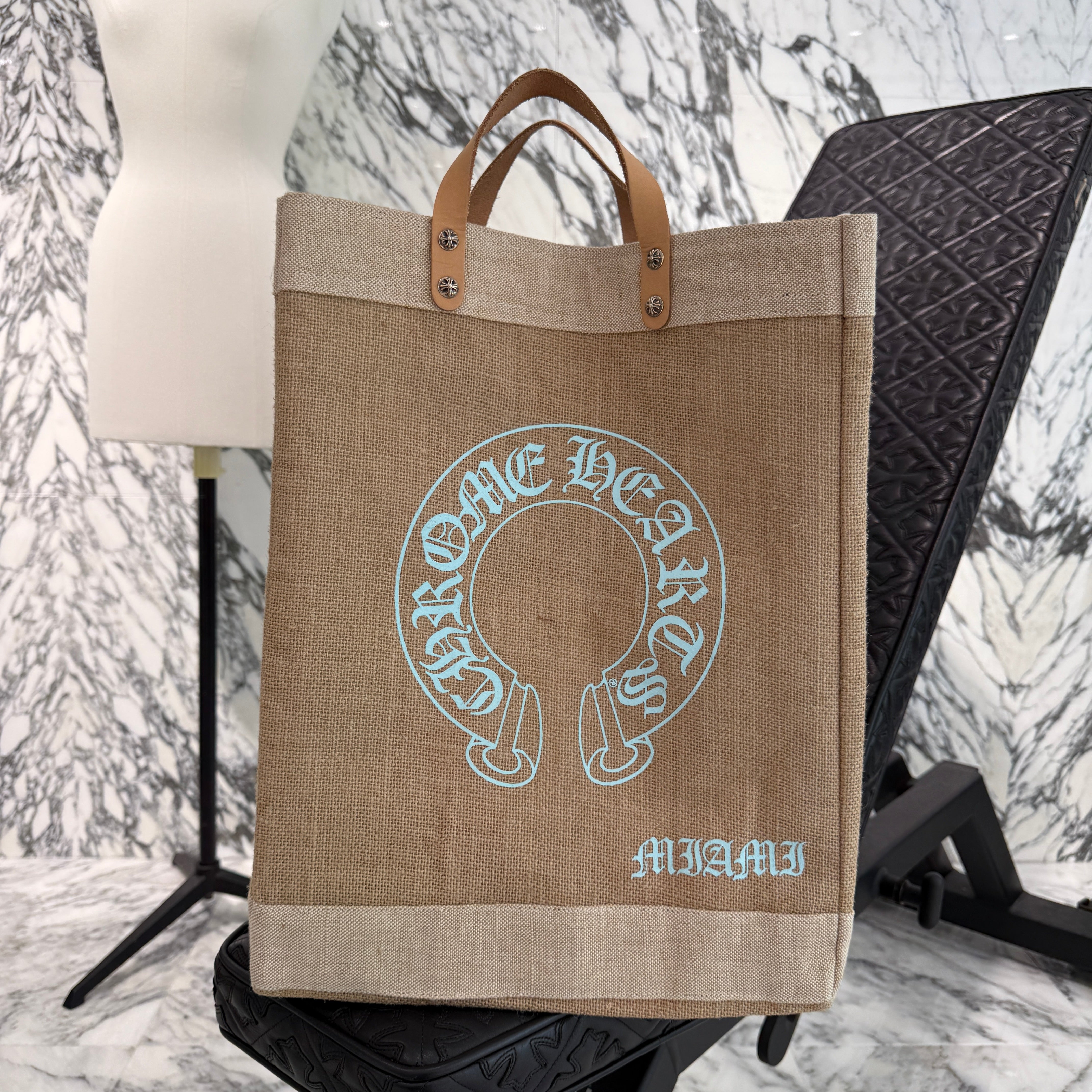 CHROME HEARTS MIAMI Limited Horse Shoe Woven Tote Bag クロムハーツ マイアミ限定ホースシュー織物トートバッグ