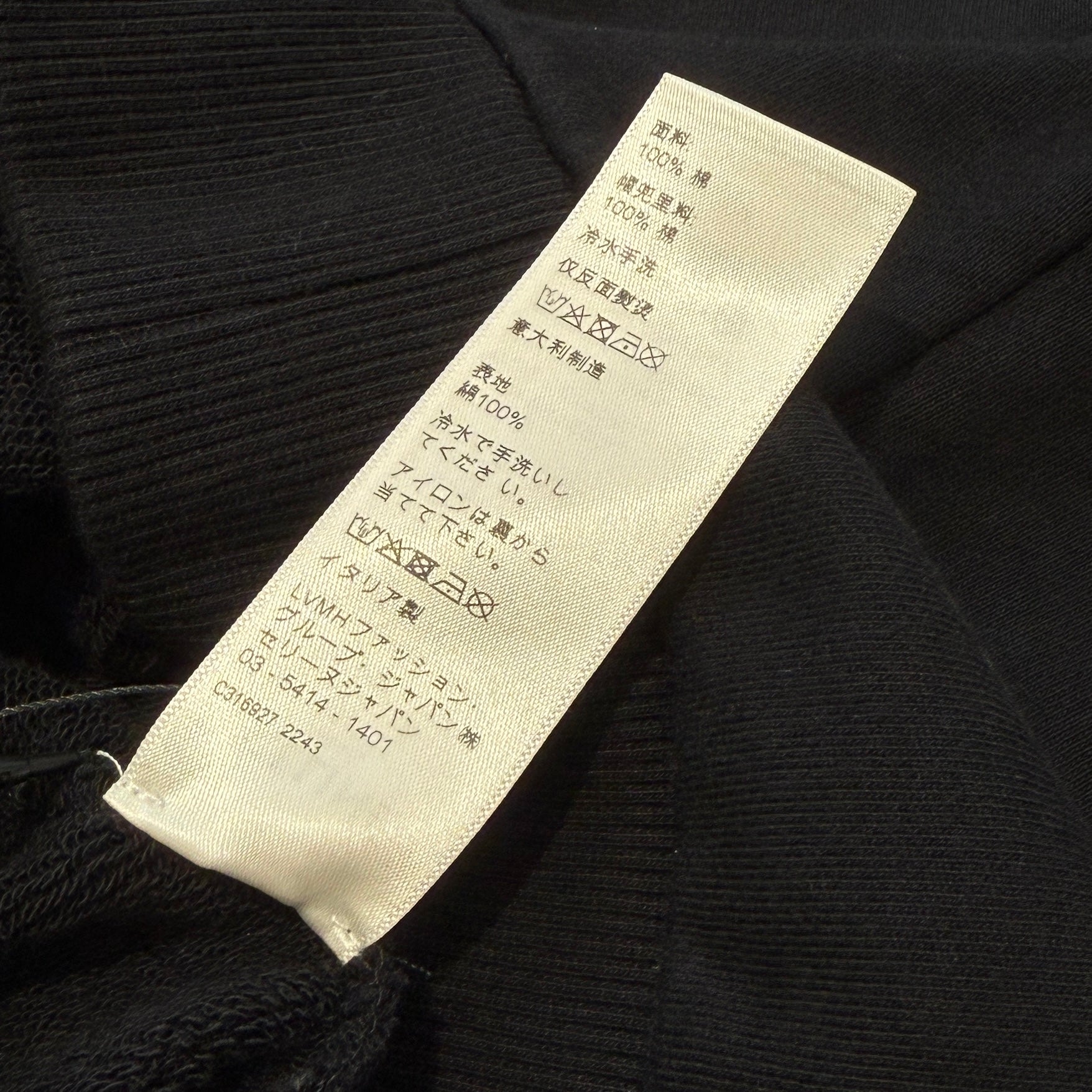 CELINE 2023SS Rhinestone Logo Pullover Hoodie 2Y87B670Q Size M セリーヌ ラインストーンロゴ プルオーバーフーディ サイズM