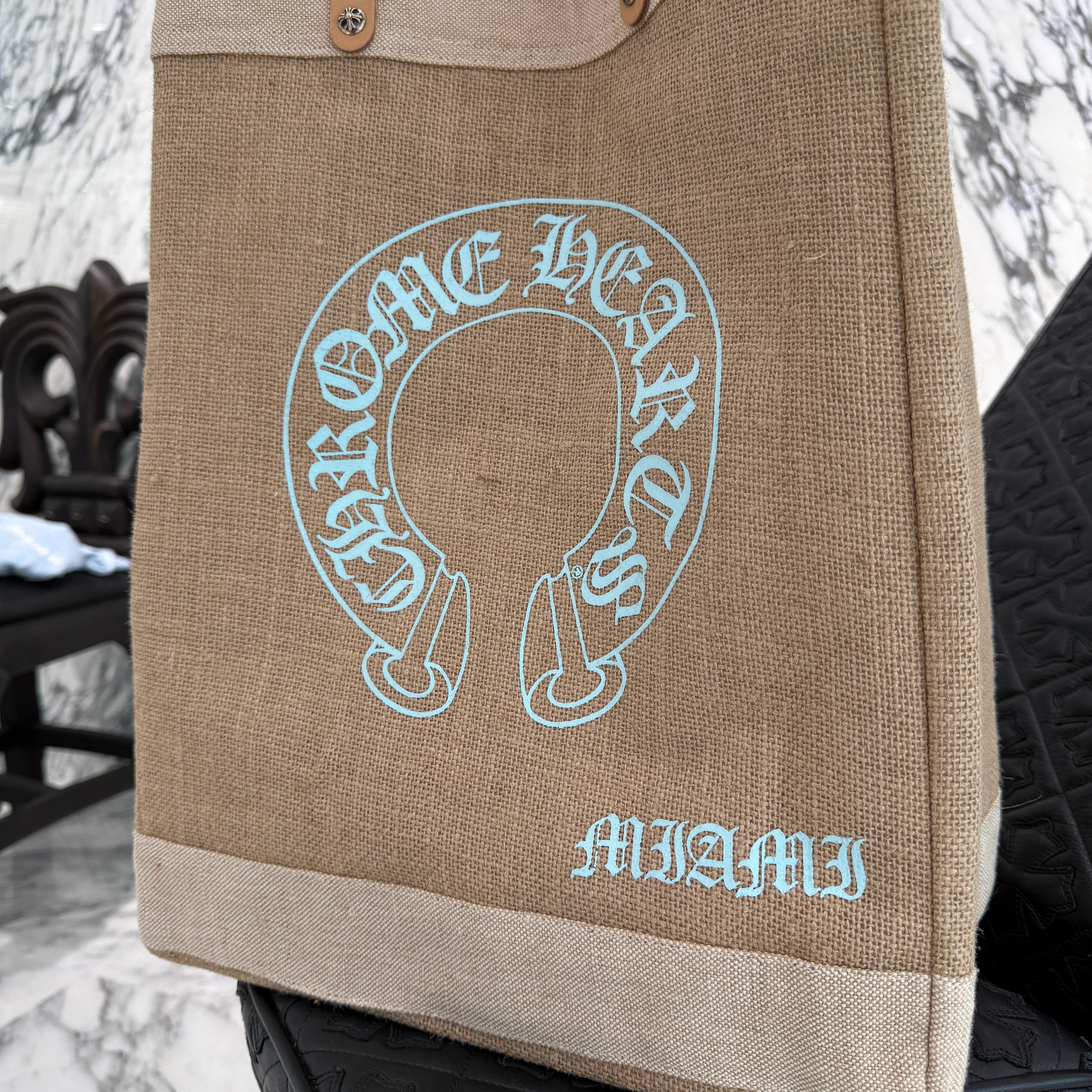 CHROME HEARTS MIAMI Limited Horse Shoe Woven Tote Bag クロムハーツ マイアミ限定ホースシュー織物トートバッグ