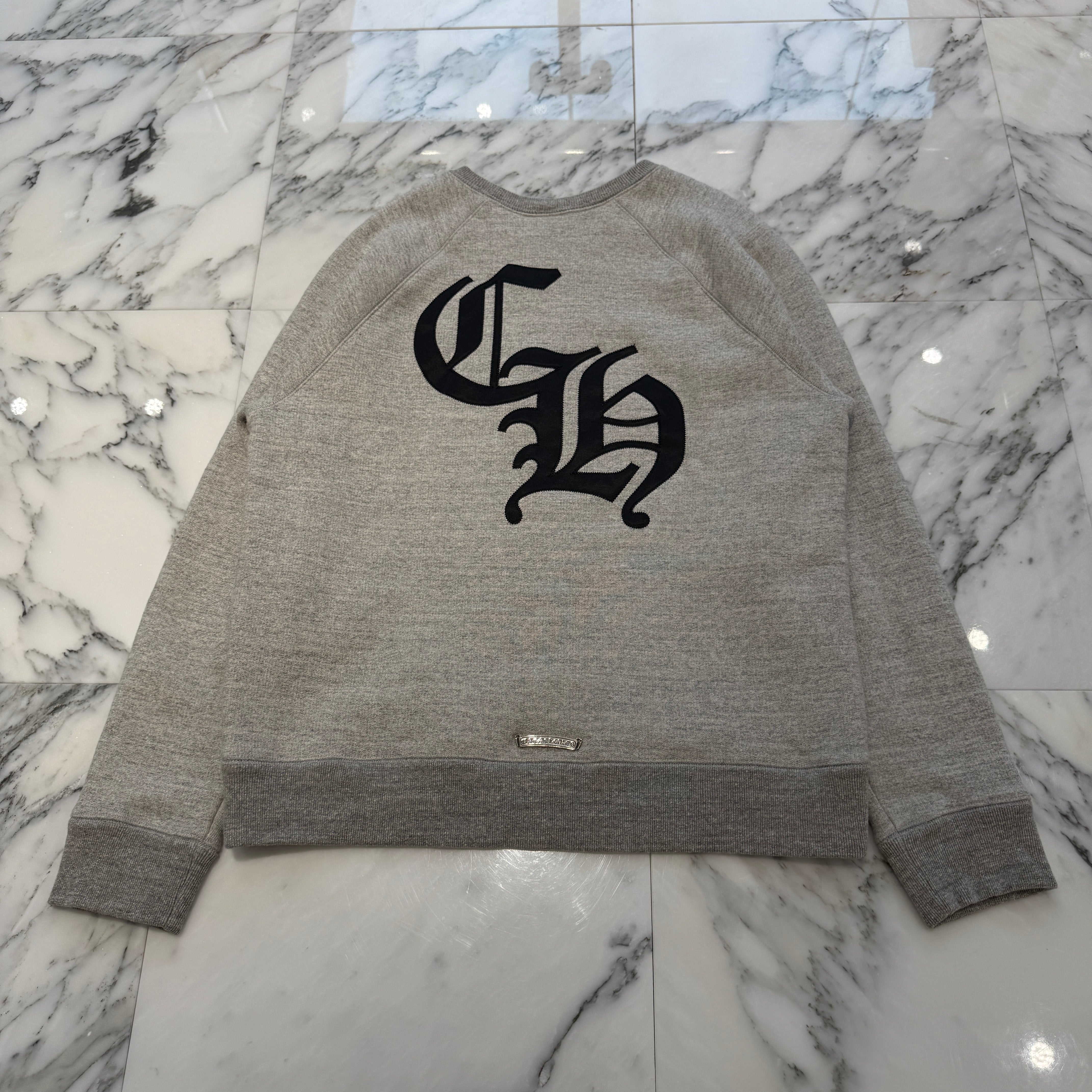 CHROME HEARTS 2025SS Y NOT Cemetery Cross Applique Embroidery Sweatshirt Size M クロムハーツ ワイノット セメタリークロス アップリケ刺繡 スウェットシャツ サイズM