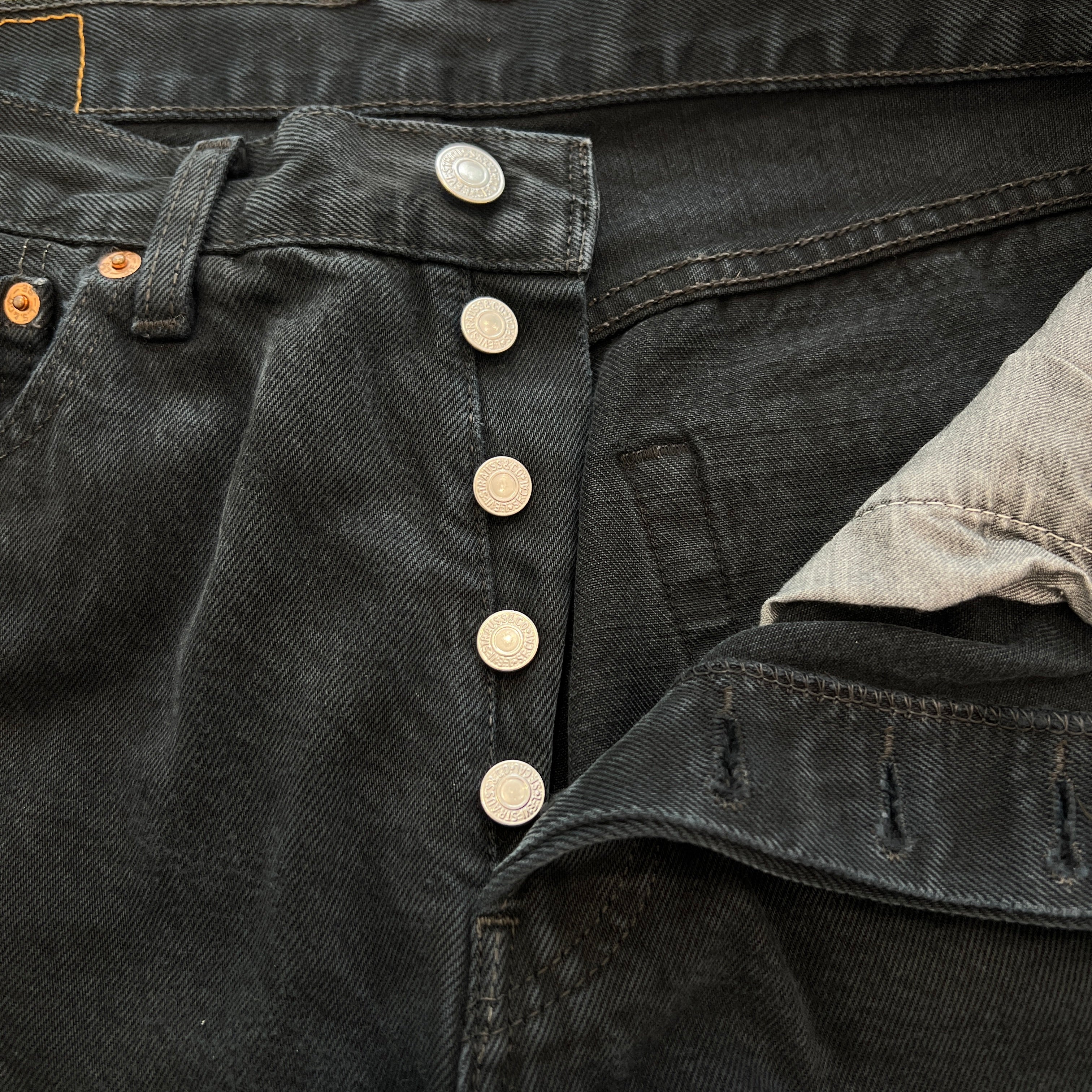 Y.A.R.N × mementos Levi's 501 Body Knit Scull Denim Pants Size W32×L30 ヤーン × メメントス リーバイス 501 ボディ ニットスカル デニムパンツ サイズ W32×L30