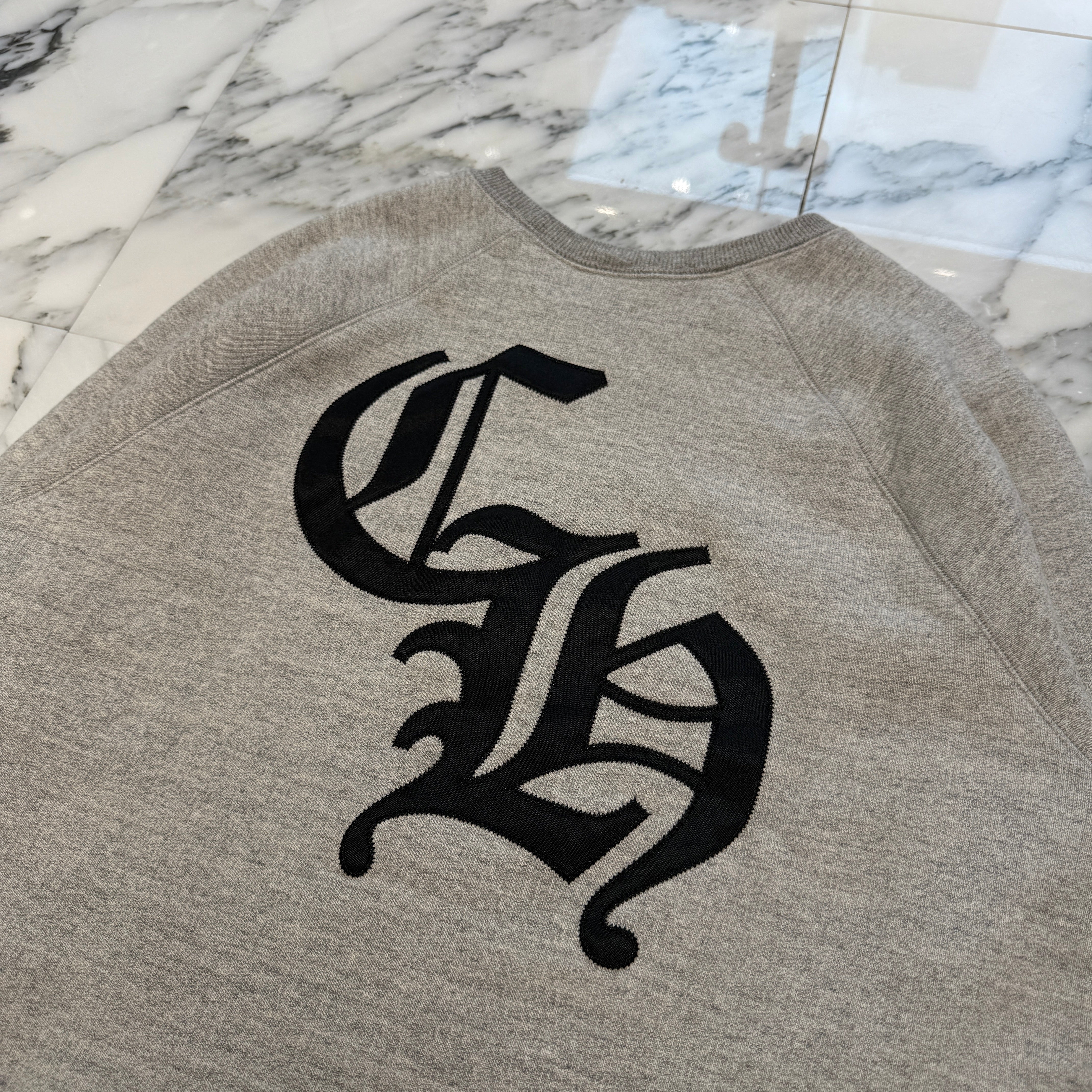 CHROME HEARTS 2025SS Y NOT Cemetery Cross Applique Embroidery Sweatshirt Size M クロムハーツ ワイノット セメタリークロス アップリケ刺繡 スウェットシャツ サイズM