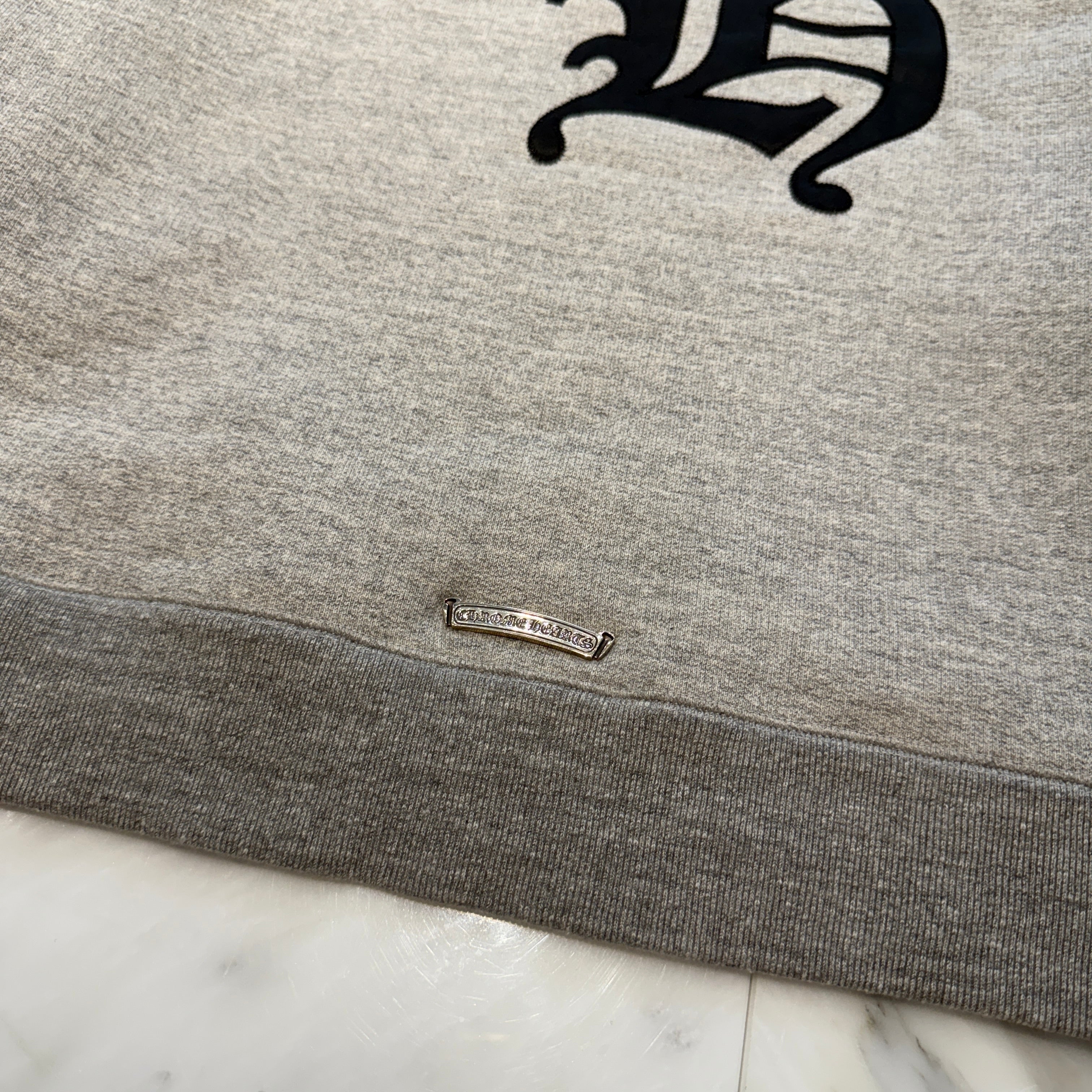 CHROME HEARTS 2025SS Y NOT Cemetery Cross Applique Embroidery Sweatshirt Size M クロムハーツ ワイノット セメタリークロス アップリケ刺繡 スウェットシャツ サイズM