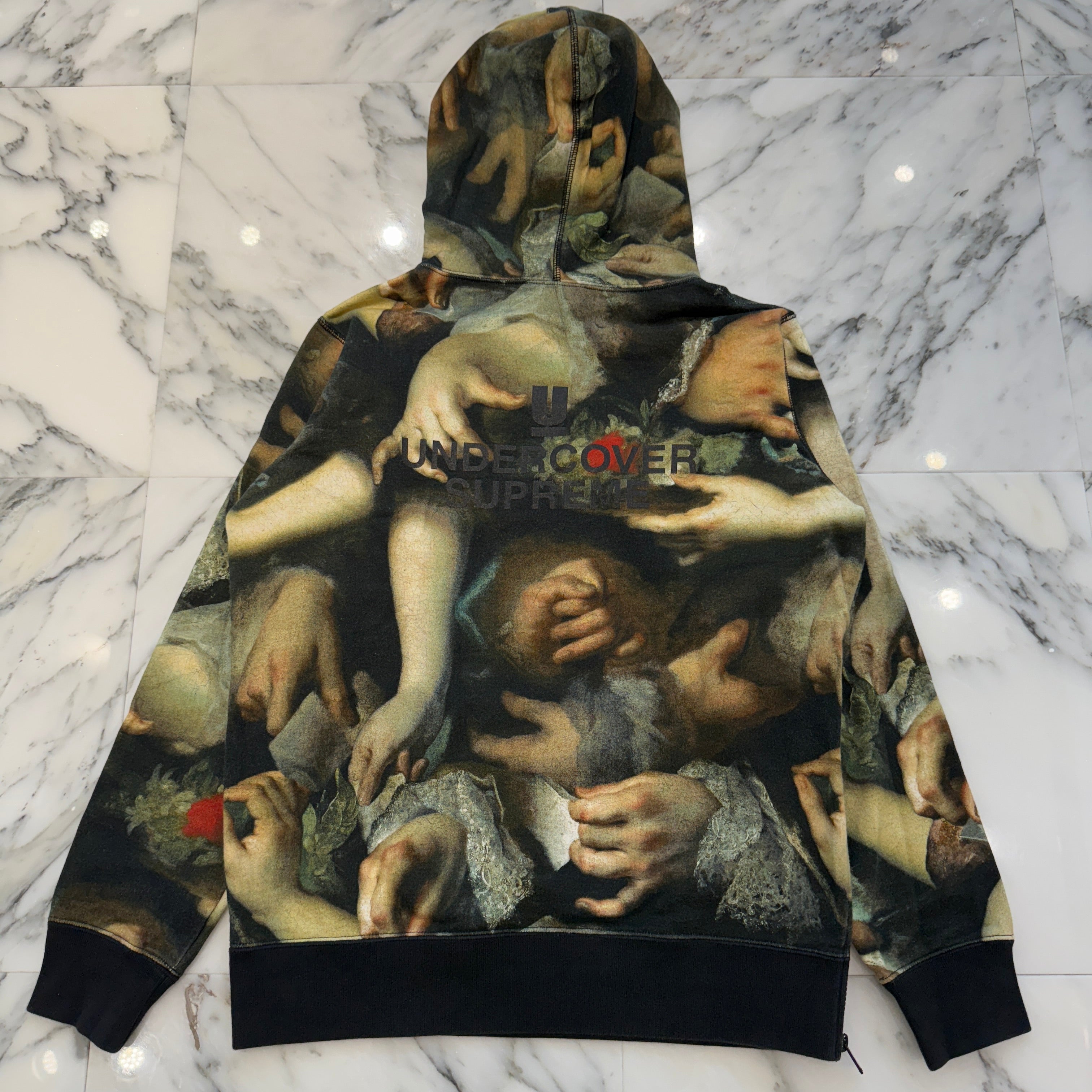 Supreme × UNDERCOVER 2015SS Hands Print Allover Sweat Pullover Hoodie Size S シュプリーム × アンダーカバー ハンズプリント 総柄 スウェットプルオーバー パーカー サイズS