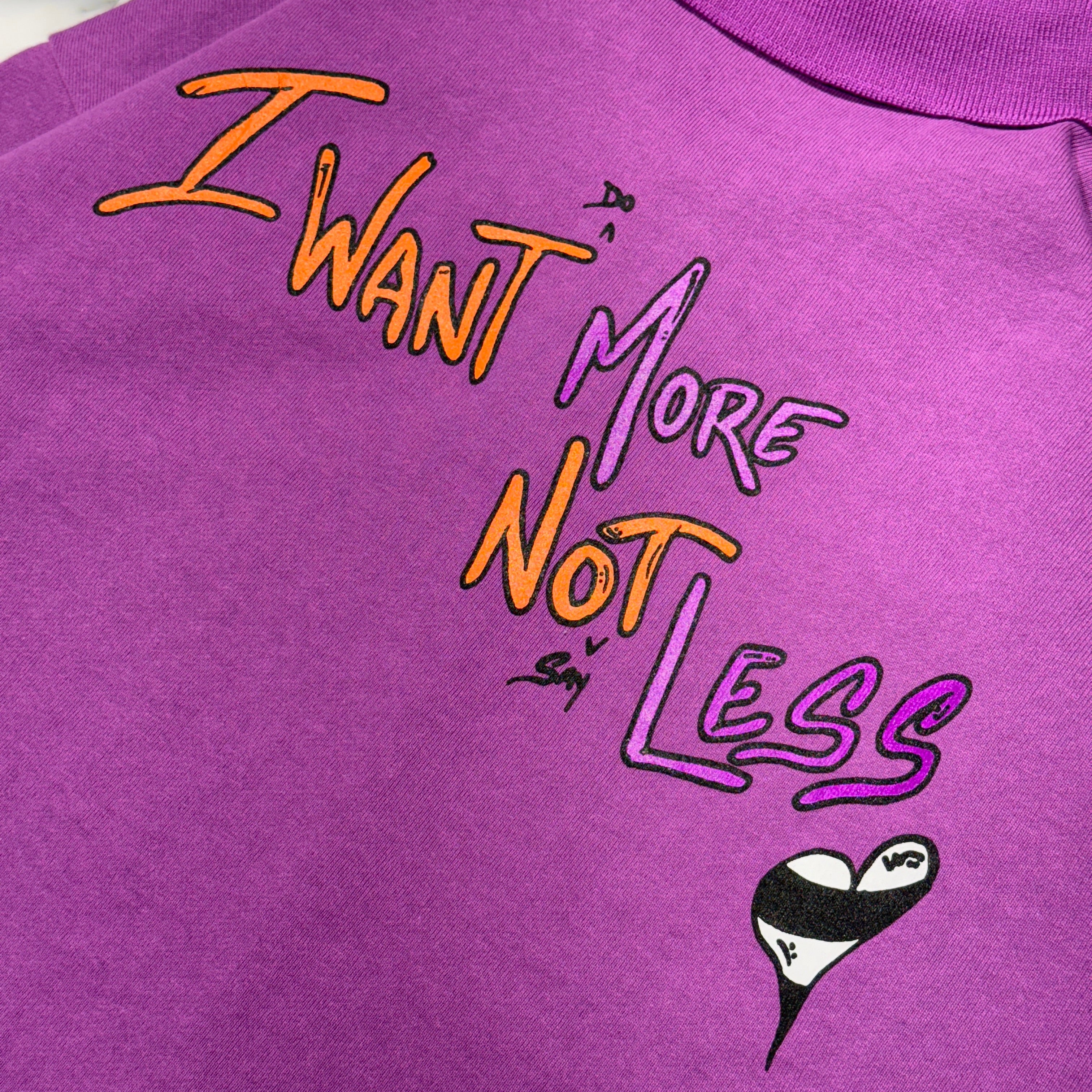 CHROME HEARTS× MATTY BOY 2024AW "I WANT MORE NOT LESS" Long Polo Shirt Size XL