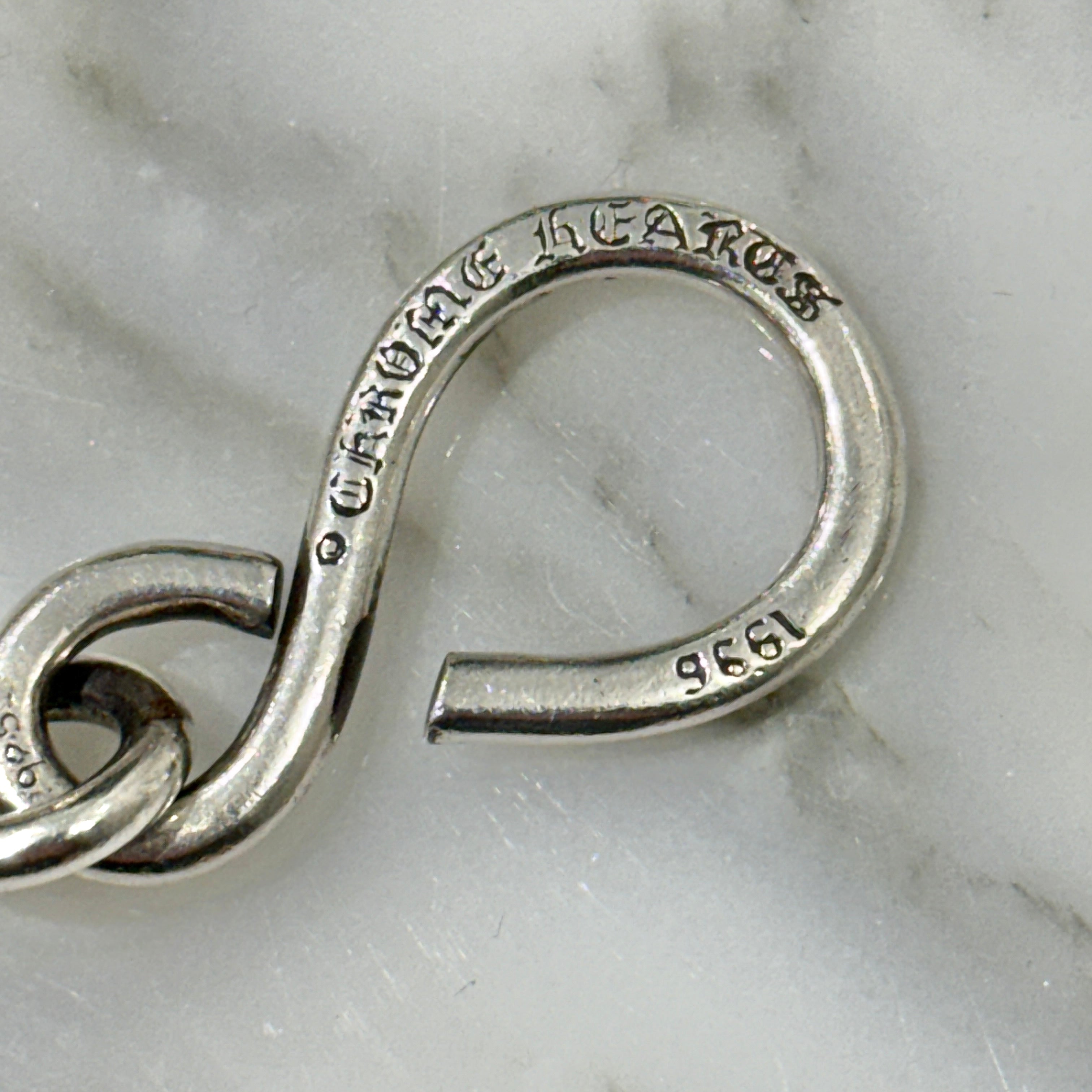 CHROME HEARTS 2Ball Short-S Silver Wallet Chain