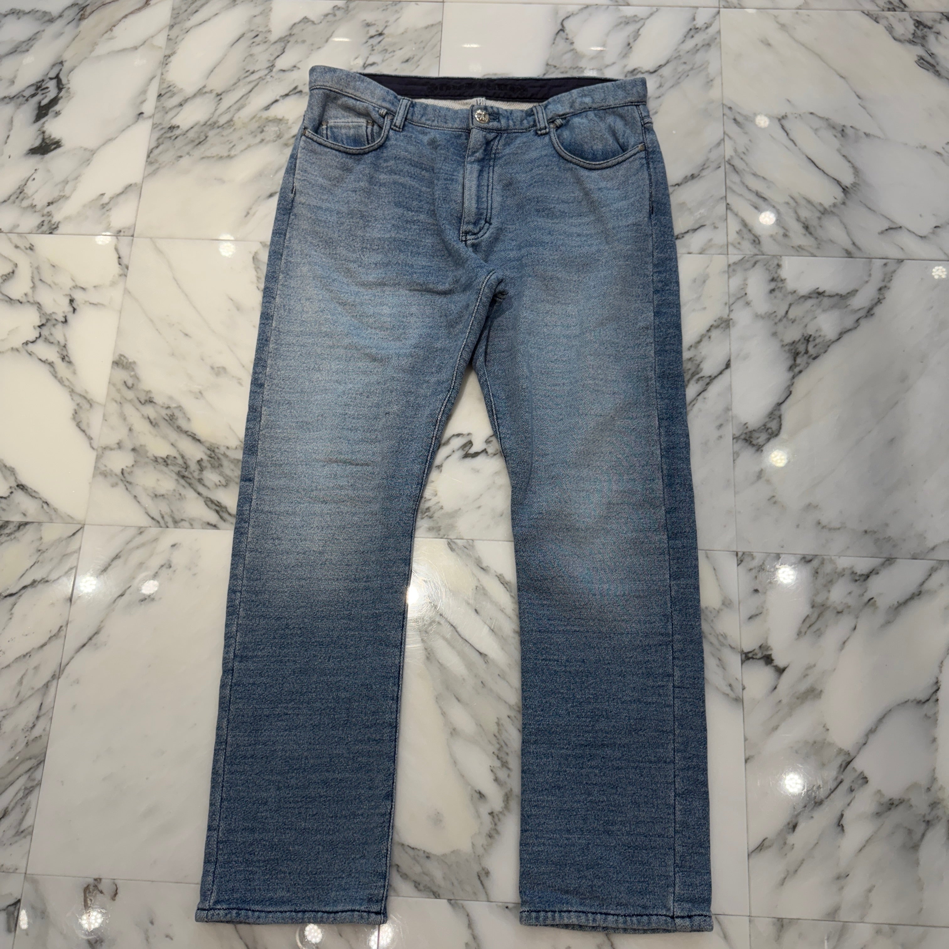 CHROME HEARTS Cross Ball Sweat Denim Pants Size 38 クロムハーツ クロスボール スウェット デニムパンツ サイズ38