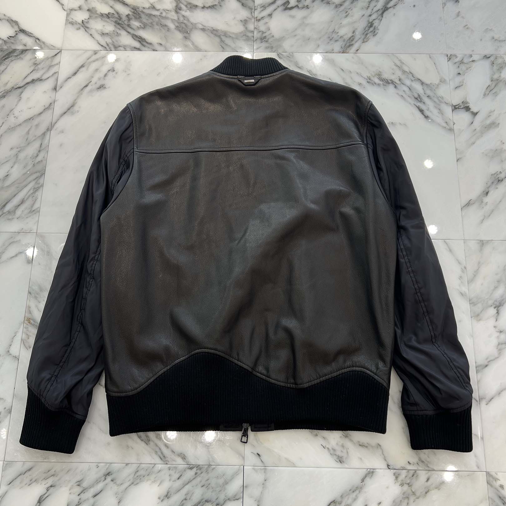 LOUIS VUITTON 2021AW Reversible Leather Nylon Jacket 1A5VFR Size 46 ルイヴィトン リバーシブルレザーナイロンジャケット サイズ46