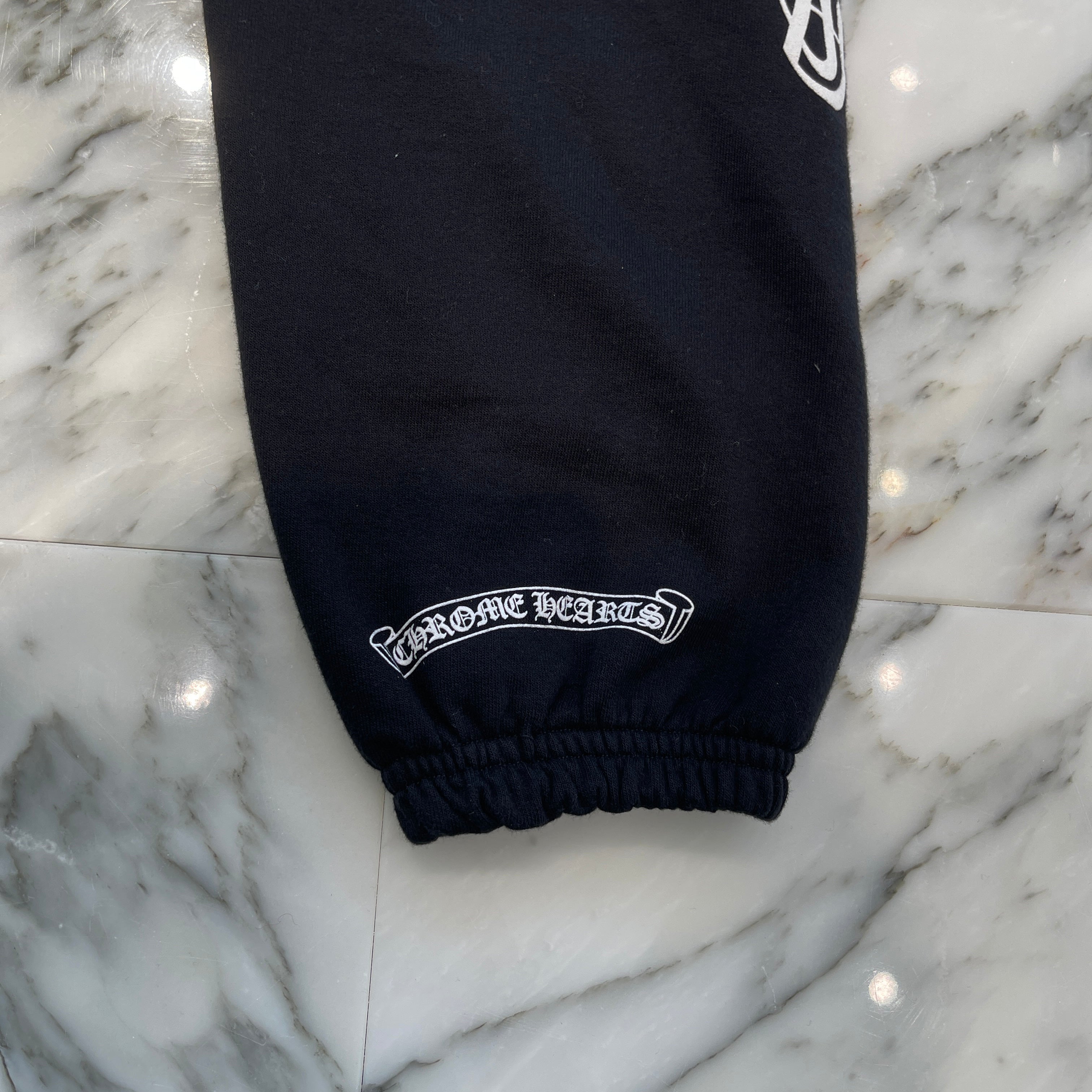 CHROME HEARTS Scroll Logo Label Side Logo Sweat Long Pants Size XS クロムハーツ スクロールロゴラベル サイドロゴ スウェットロングパンツ サイズXS