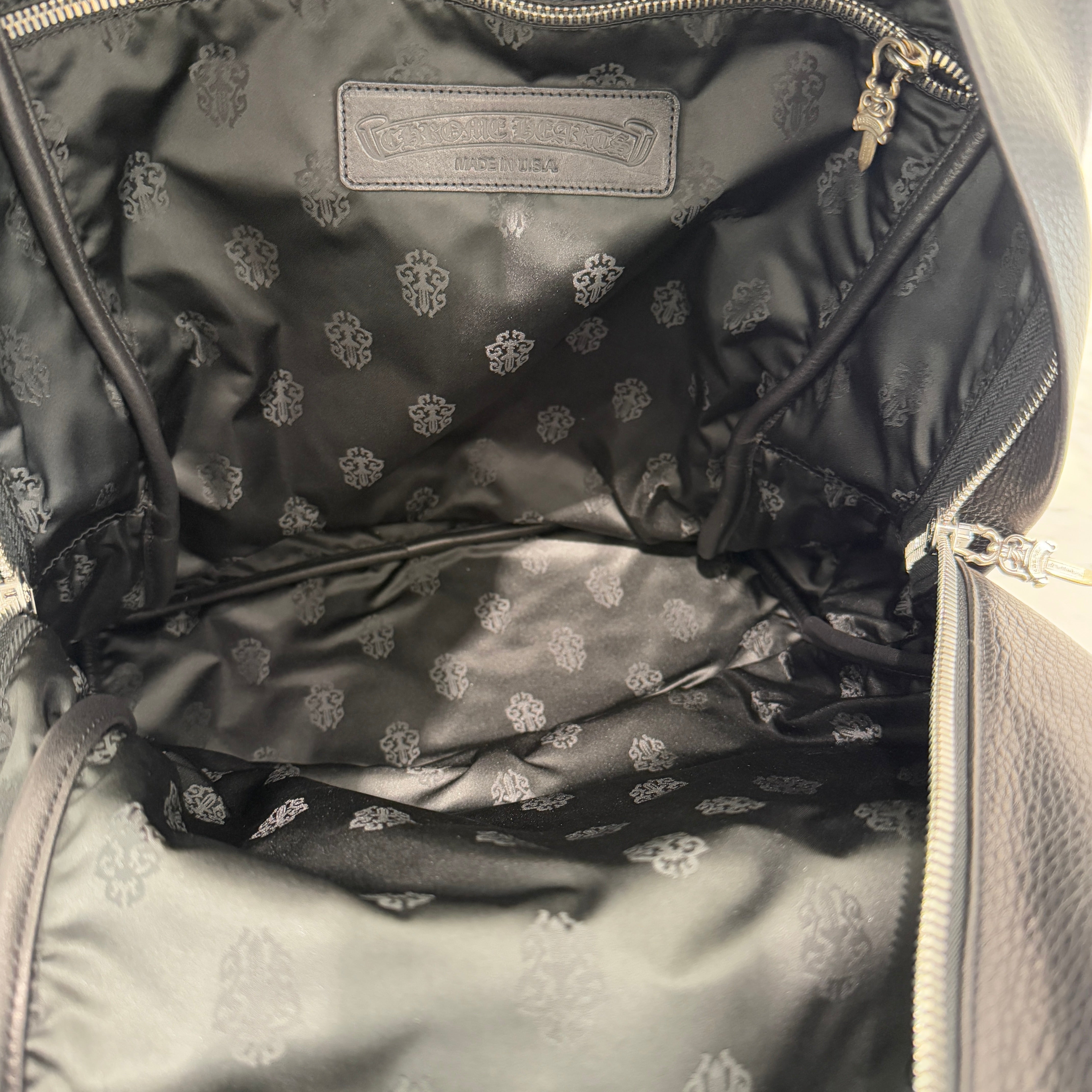 CHROME HEARTS Seventh Grade Leather Cross Patch Back Pack クロムハーツ セブンスグレード レザークロスパッチ バックパック