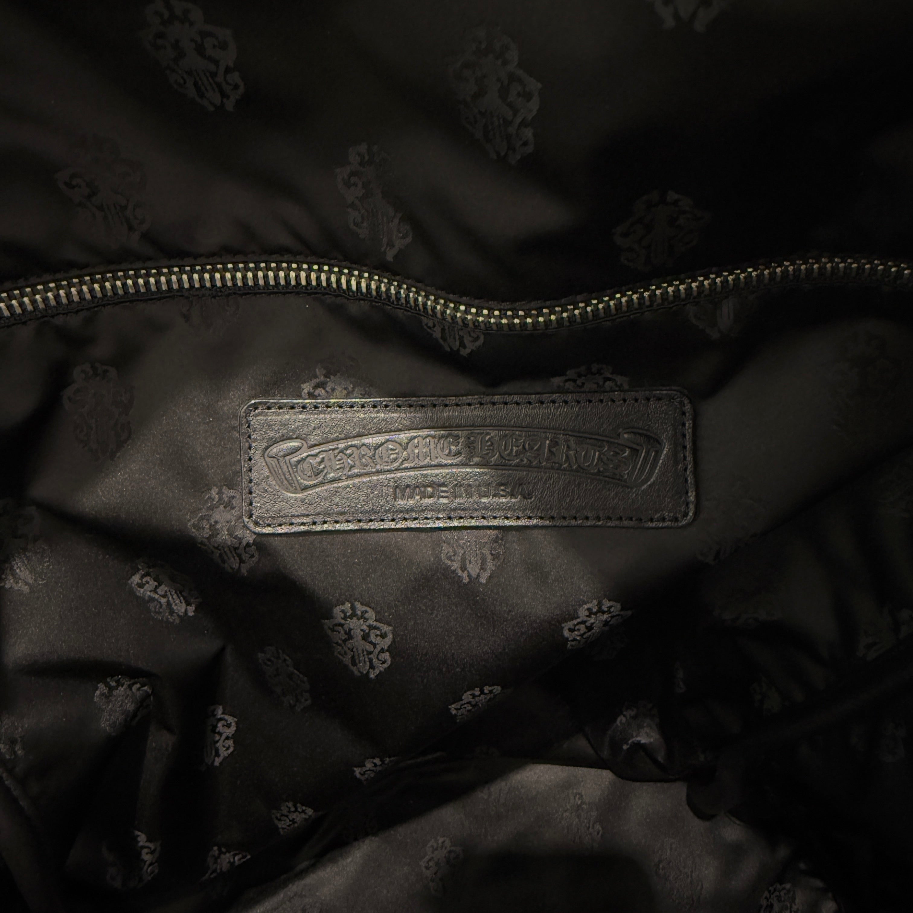 CHROME HEARTS Seventh Grade Leather Cross Patch Back Pack クロムハーツ セブンスグレード レザークロスパッチ バックパック