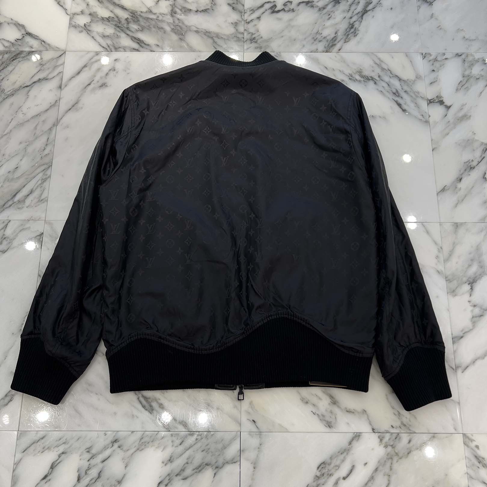 LOUIS VUITTON 2021AW Reversible Leather Nylon Jacket 1A5VFR Size 46 ルイヴィトン リバーシブルレザーナイロンジャケット サイズ46