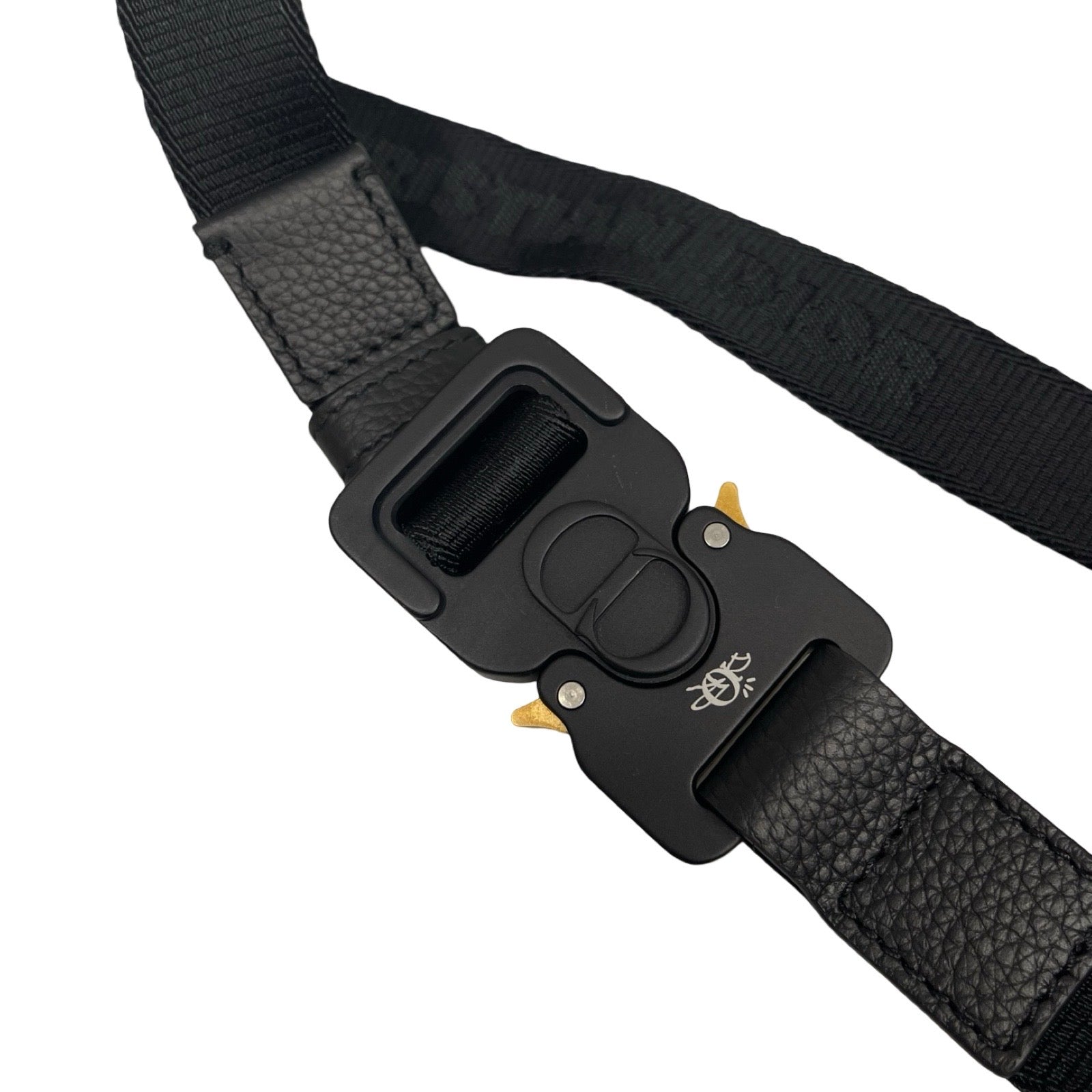 DIOR × Cactus Jack 2022SS Saddle Bone Print Leather Shoulder Bag 1ADPO022GNS_H03E