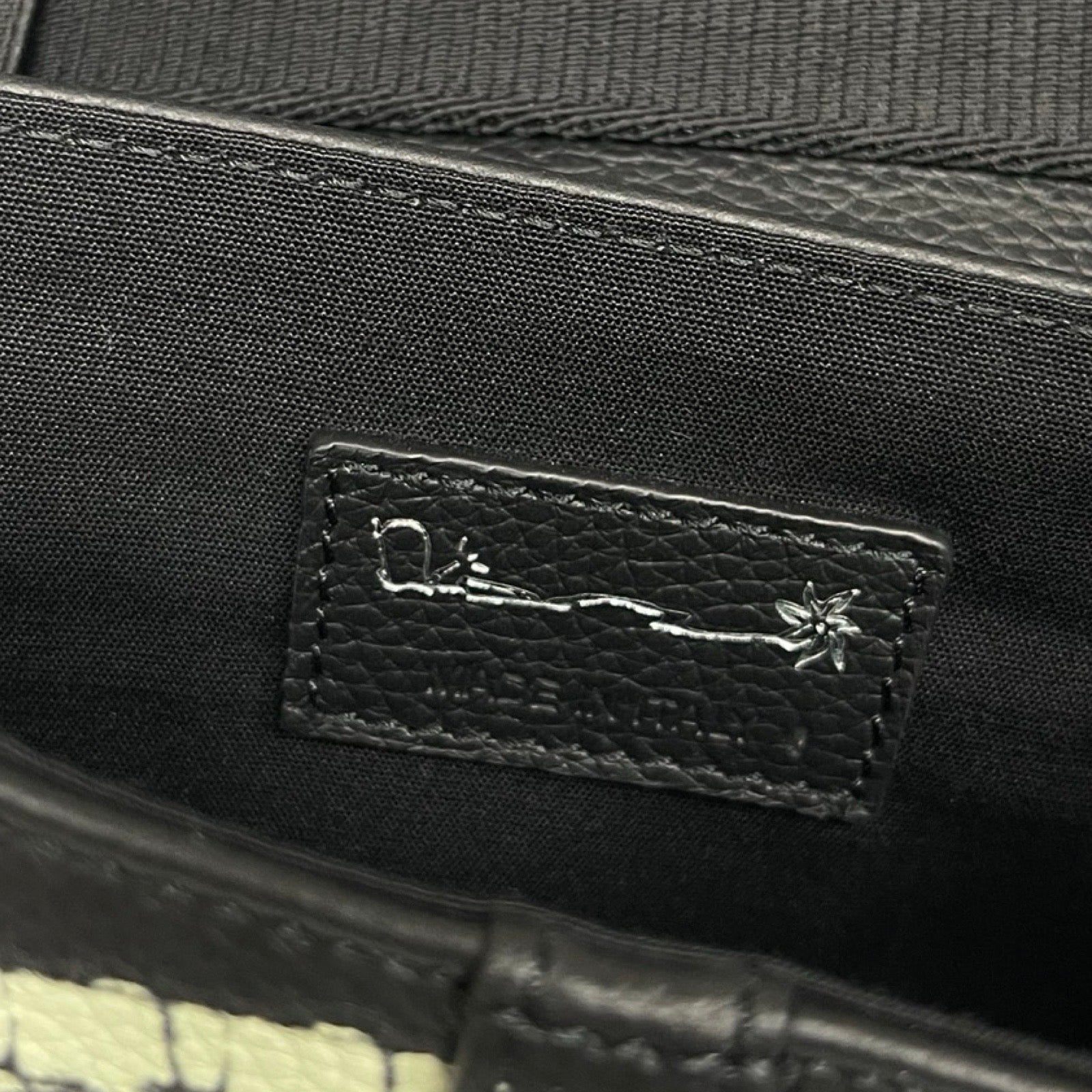 DIOR × Cactus Jack 2022SS Saddle Bone Print Leather Shoulder Bag 1ADPO022GNS_H03E