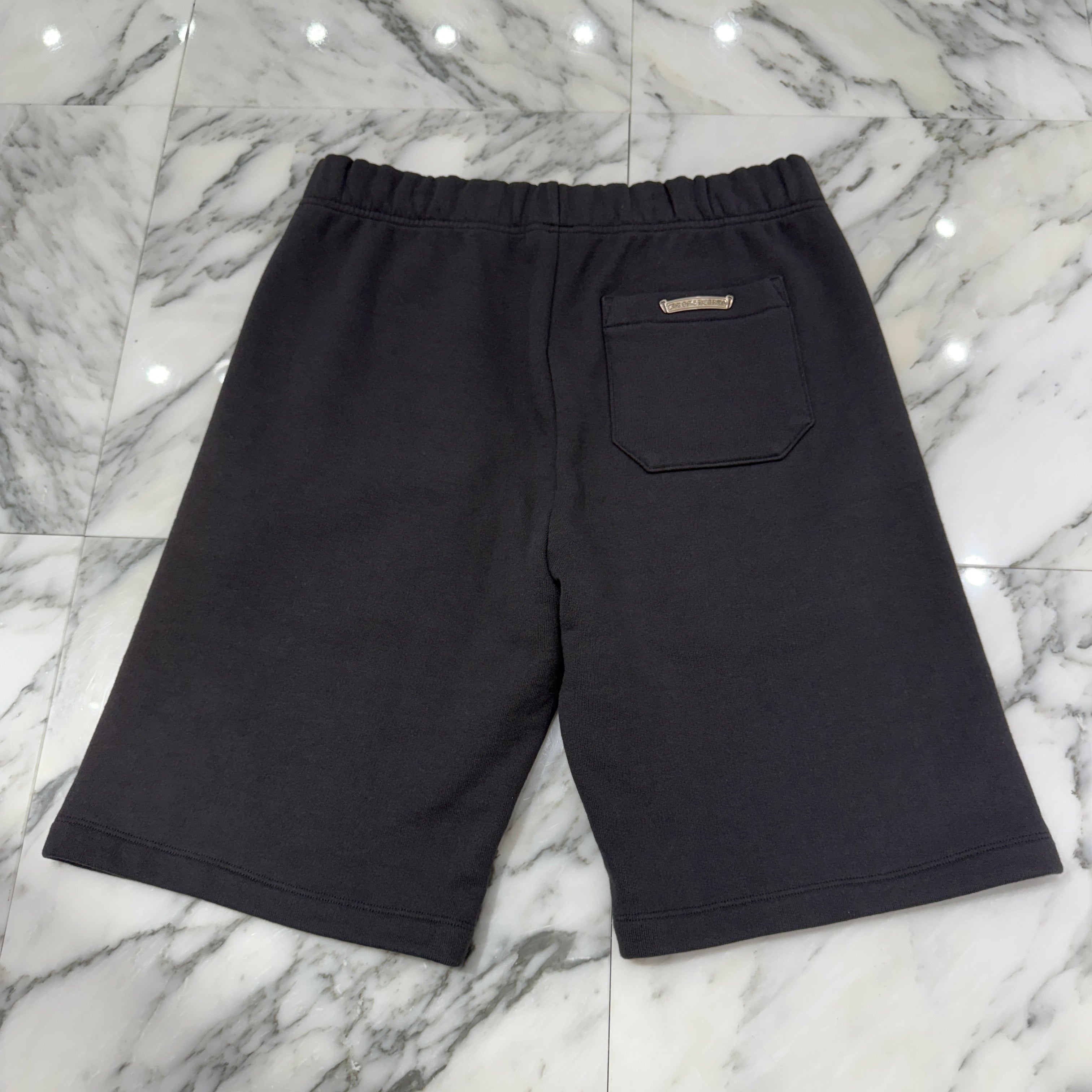 CHROME HEARTS GRP Y NOT 3 Cemetery Cross Patch Sweat Shorts Size M クロムハーツ GRP ワイノット 3 セメタリー クロスパッチ スウェットショーツ サイズM