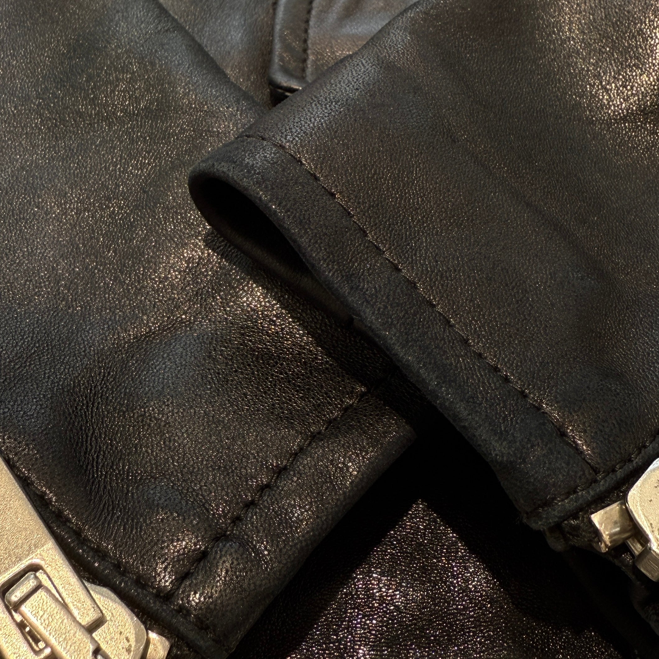 SAINT LAURENT PARIS 2016SS Classic Motorcycle Rider's Leather Jacket 397290 Y5YA1 Size 44 サンローランパリ クラシック モーターサイクル ライダース レザージャケット サイズ44