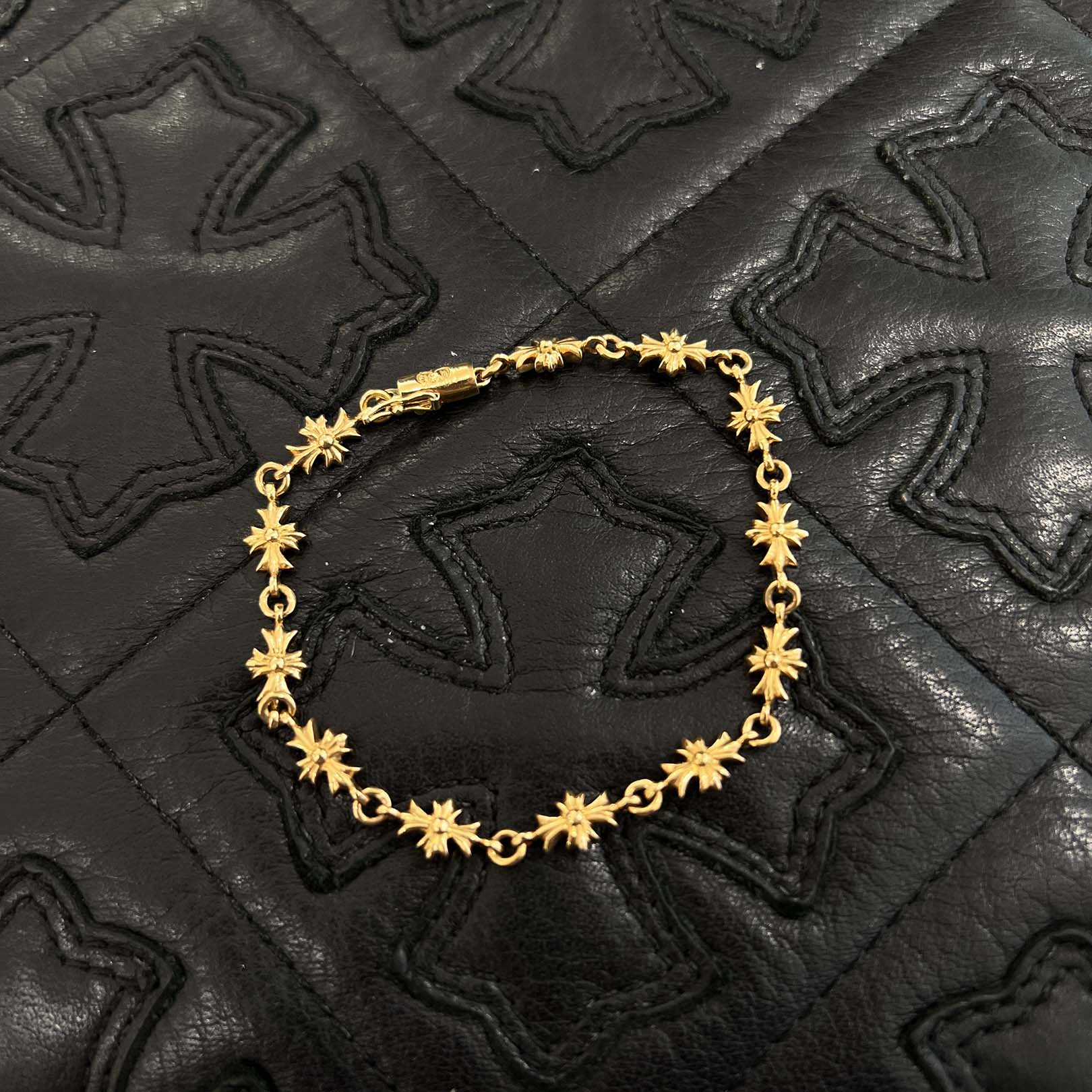 CHROME HEARTS 22K Tiny E CH Plus Bracelet 12 LINK クロムハーツ 22K