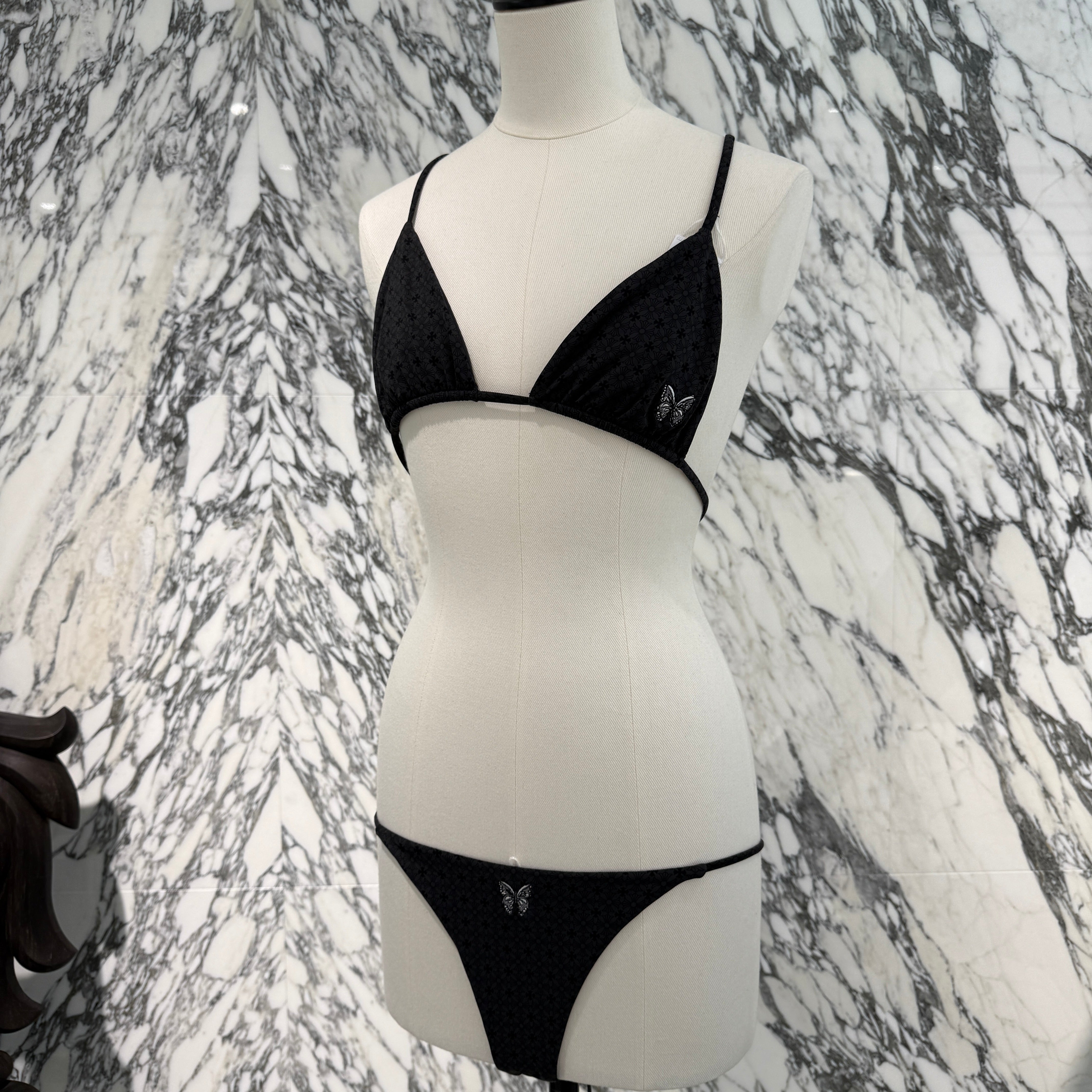 CHROME HEARTS × DIPPED IN BLUE CH Plus Butterfly Embroidery Bikini Swimwear Size S クロムハーツ × ディップドインブルー CHプラス バタフライ刺繍 ビキニ スイムウェア サイズS