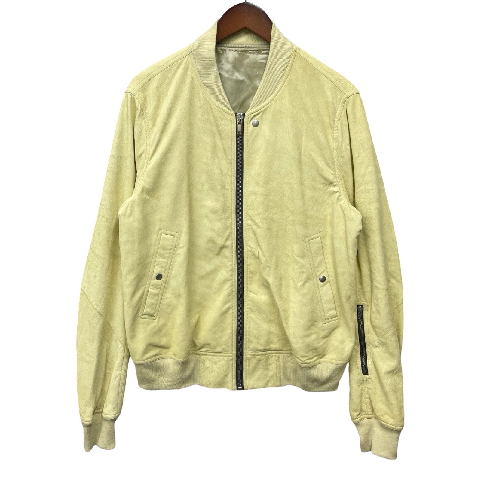 Rick Owens 2022SS Bomber Ram Leather Jacket Size 32