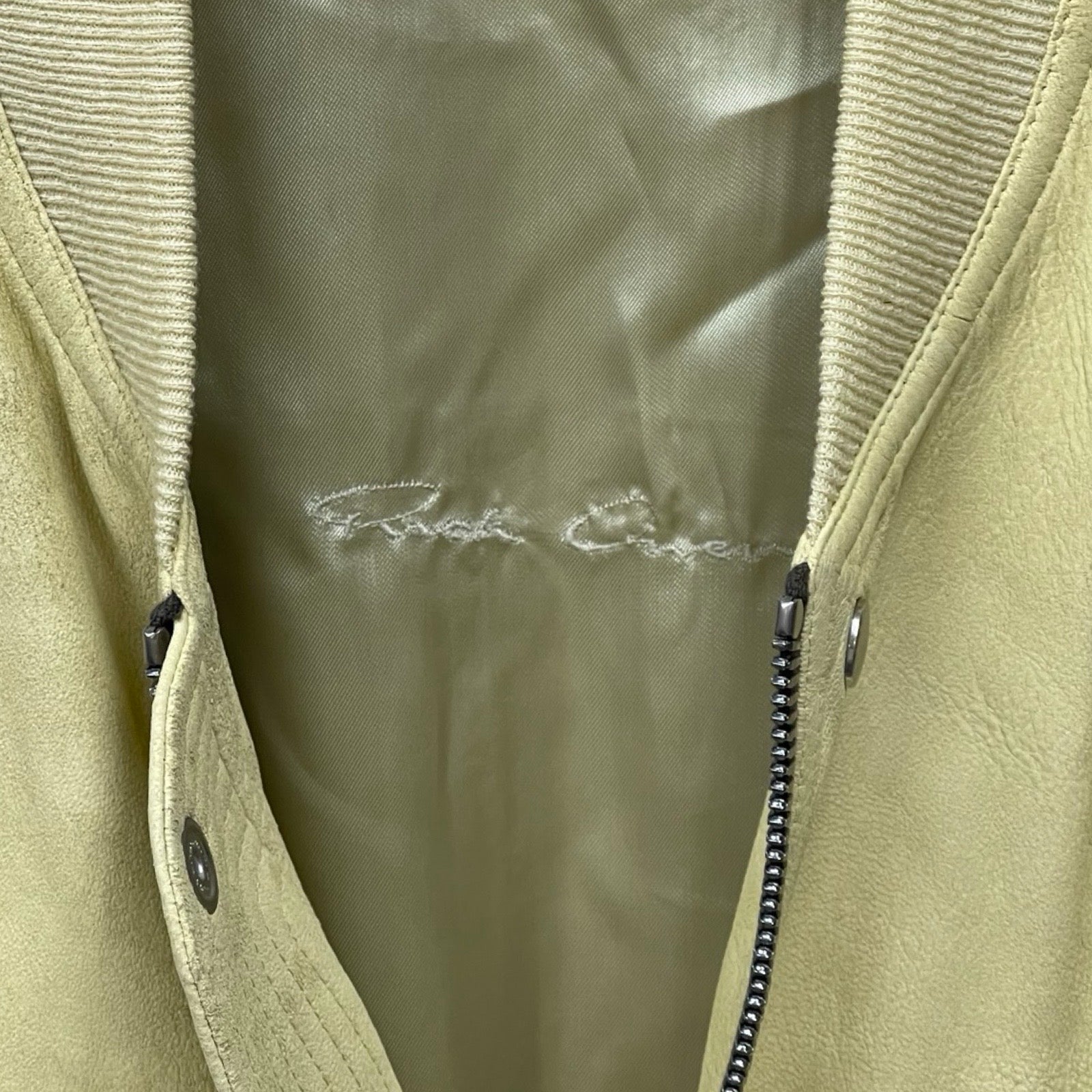 Rick Owens 2022SS Bomber Ram Leather Jacket Size 32