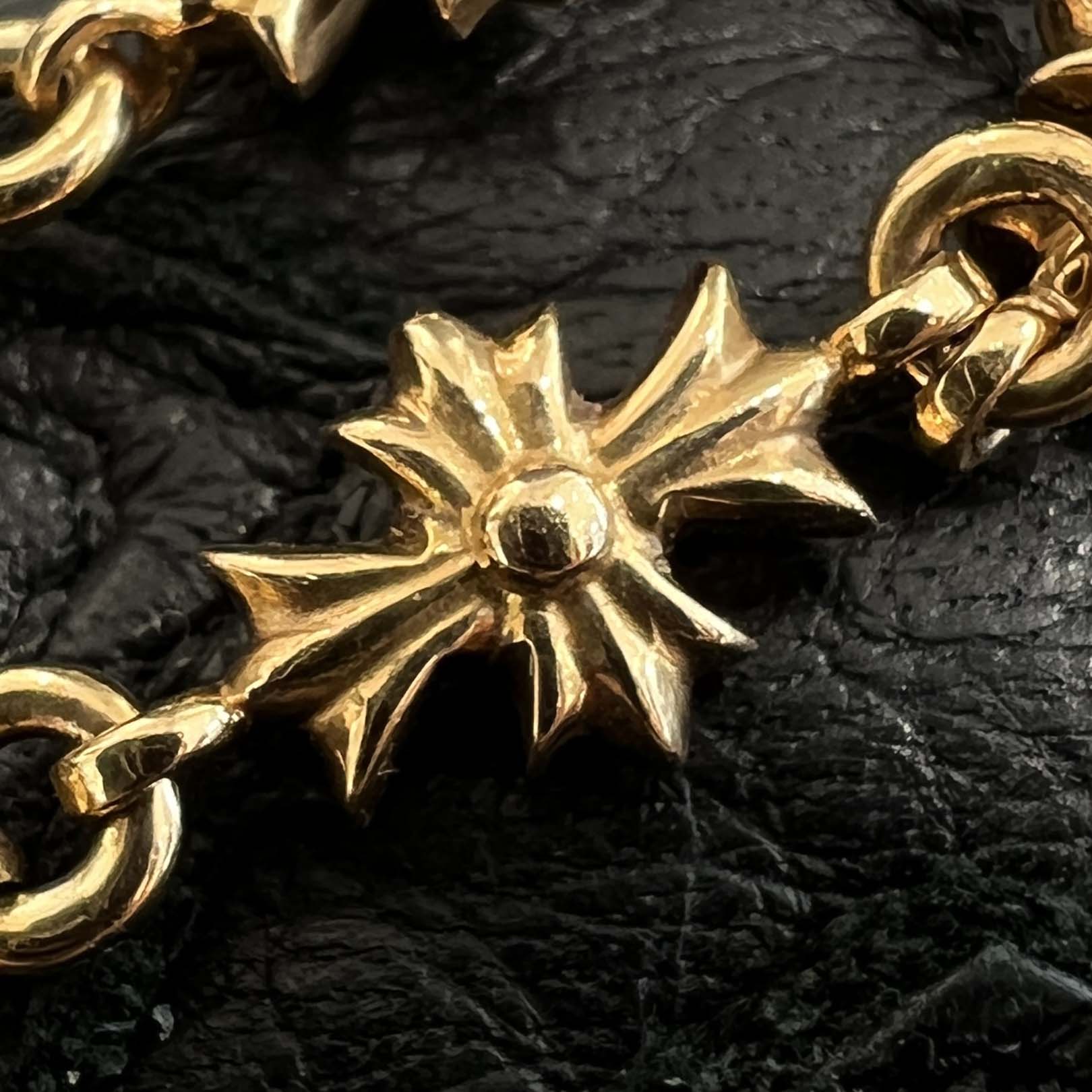 CHROME HEARTS 22K Tiny E CH Plus Bracelet 12 LINK クロムハーツ 22K