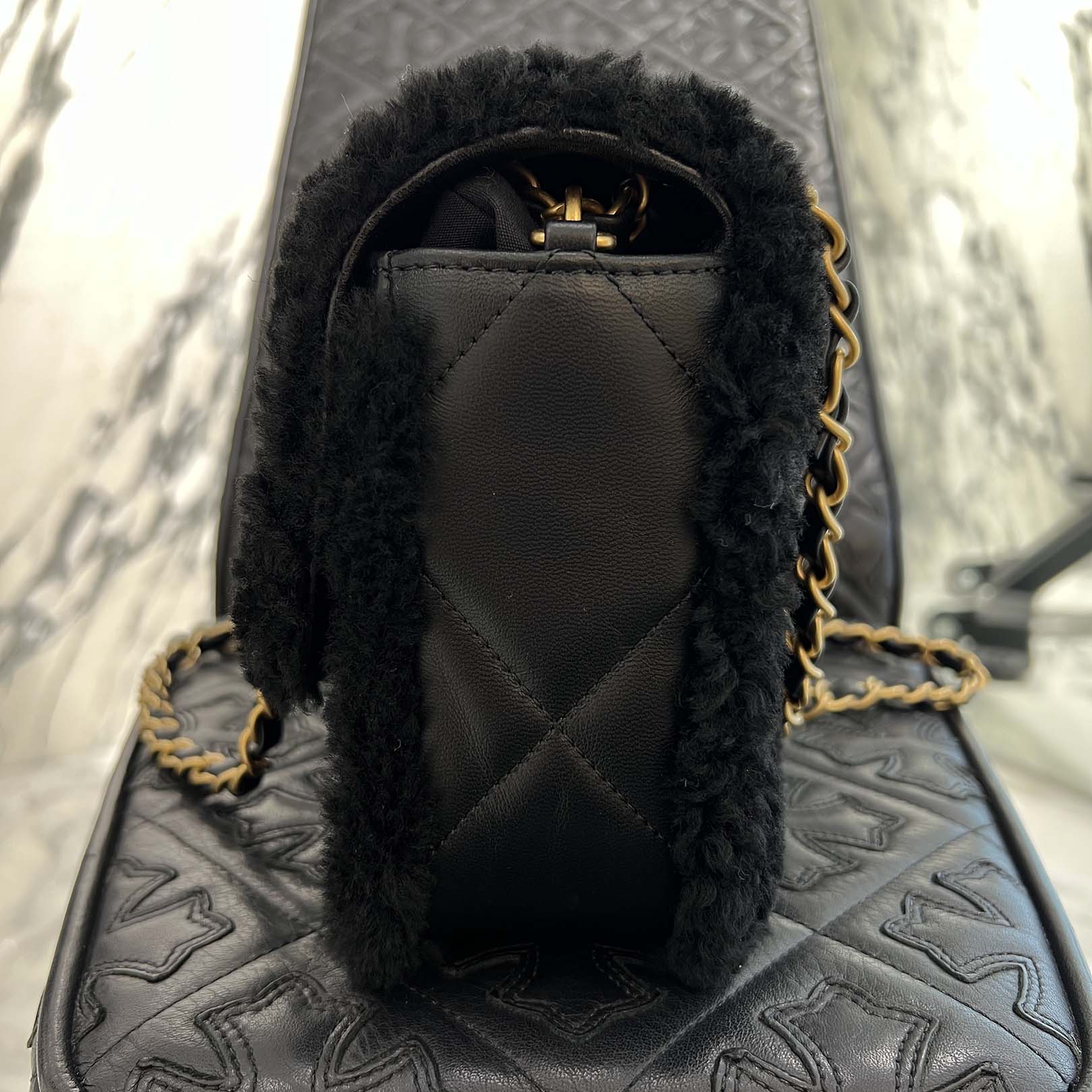 CHANEL Matelassé Shearling Quilted Stitch Leather Chain Shoulder Bag シャネル マトラッセ シアリング キルティングステッチ レザーチェーン ショルダーバッグ