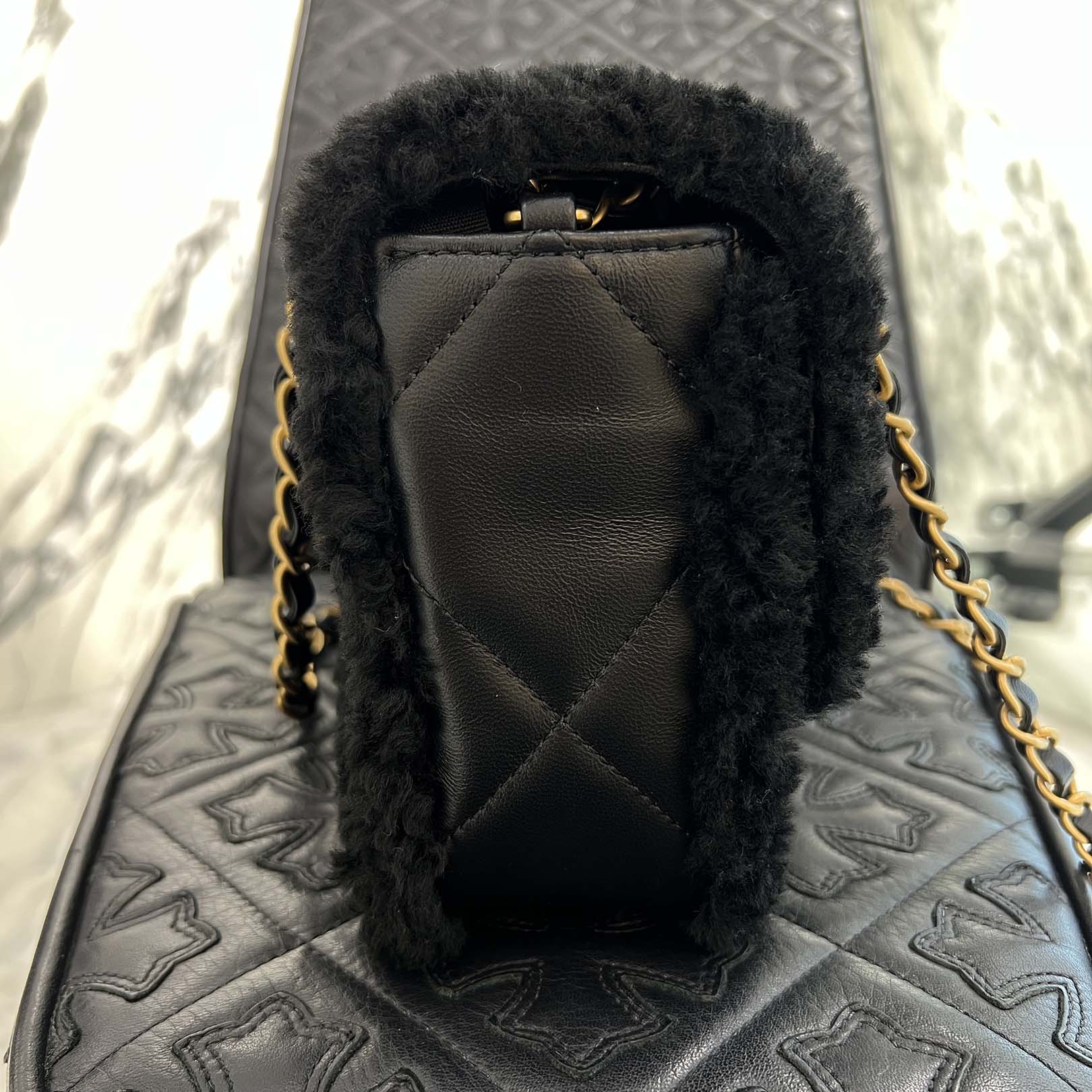 CHANEL Matelassé Shearling Quilted Stitch Leather Chain Shoulder Bag シャネル マトラッセ シアリング キルティングステッチ レザーチェーン ショルダーバッグ