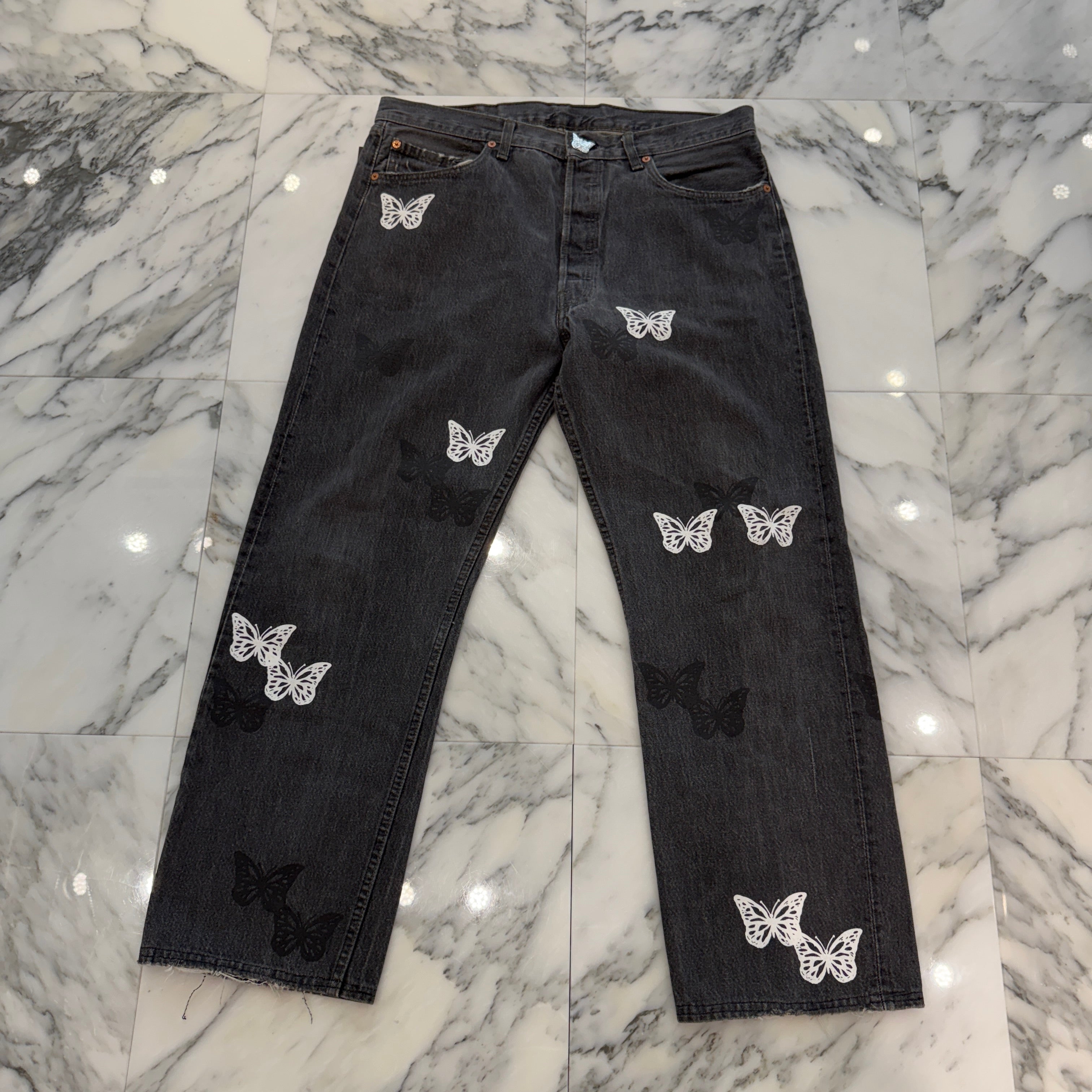 ABOUT DREAMS Butterfly Jeans Size W38×L34 アバウトドリームズ バタフライジーンズ サイズW38×L34