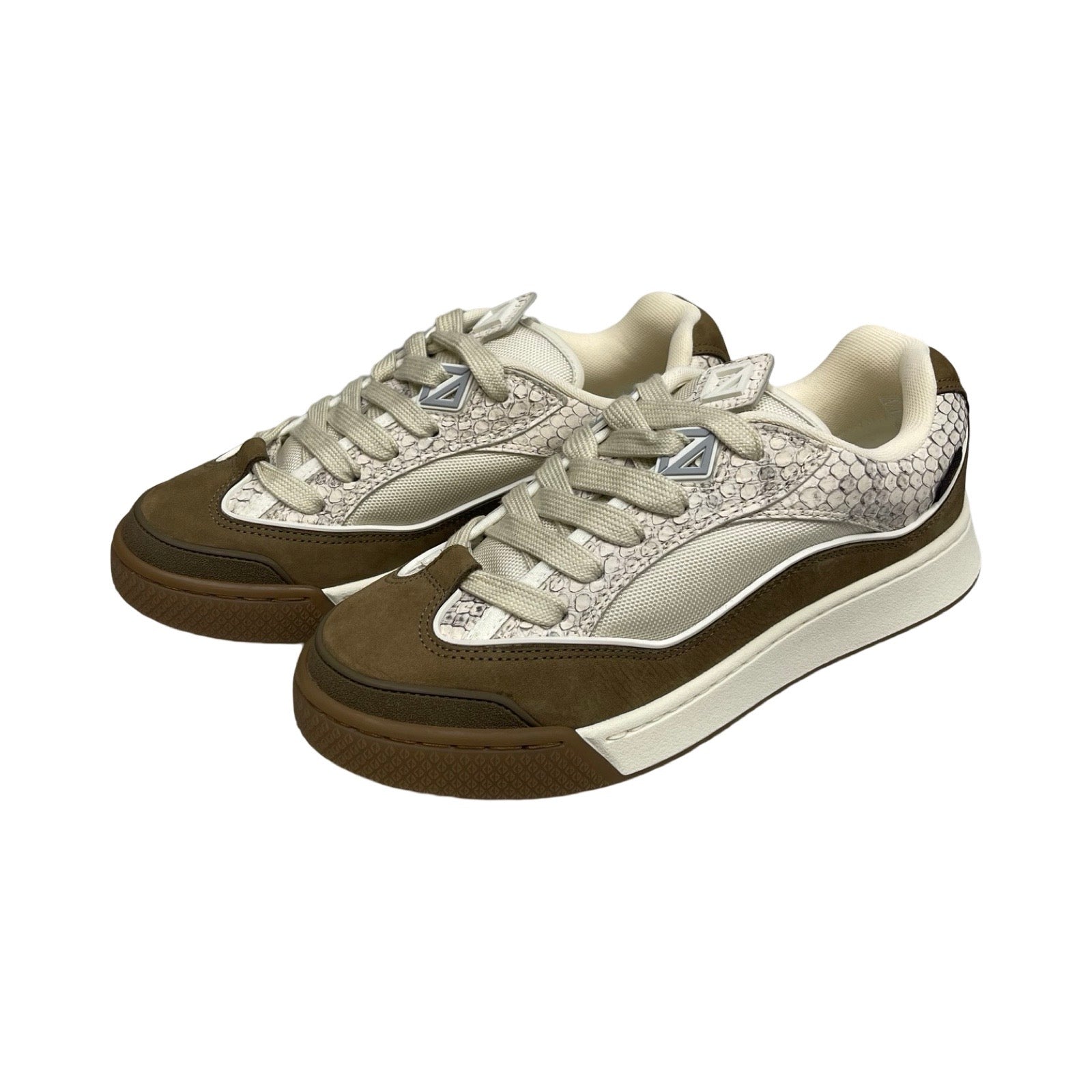 Dior×Travis Scott 2022SS Cactus Jack B713 Mocha Sneaker Nubuck Python Size 41