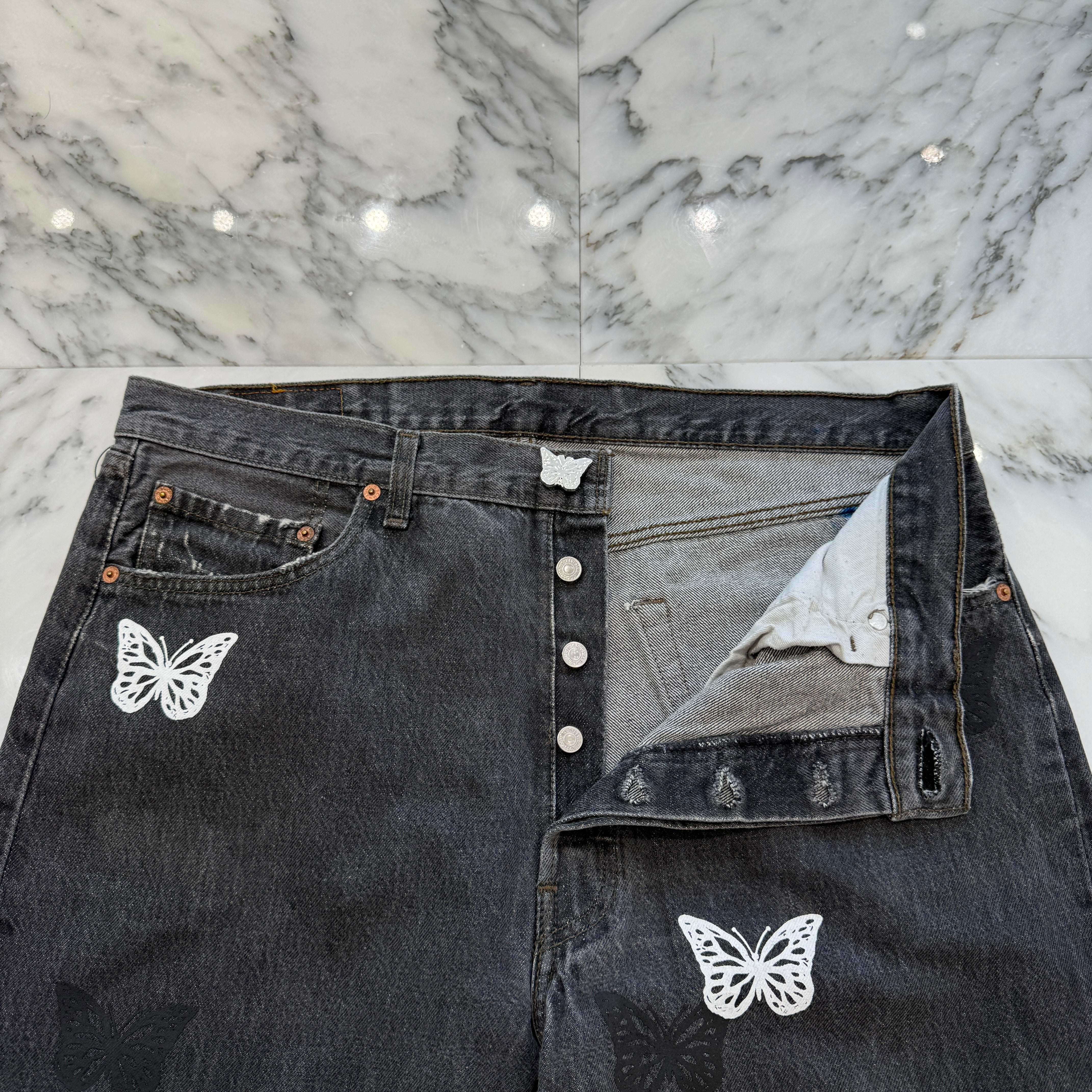 ABOUT DREAMS Butterfly Jeans Size W38×L34 アバウトドリームズ バタフライジーンズ サイズW38×L34