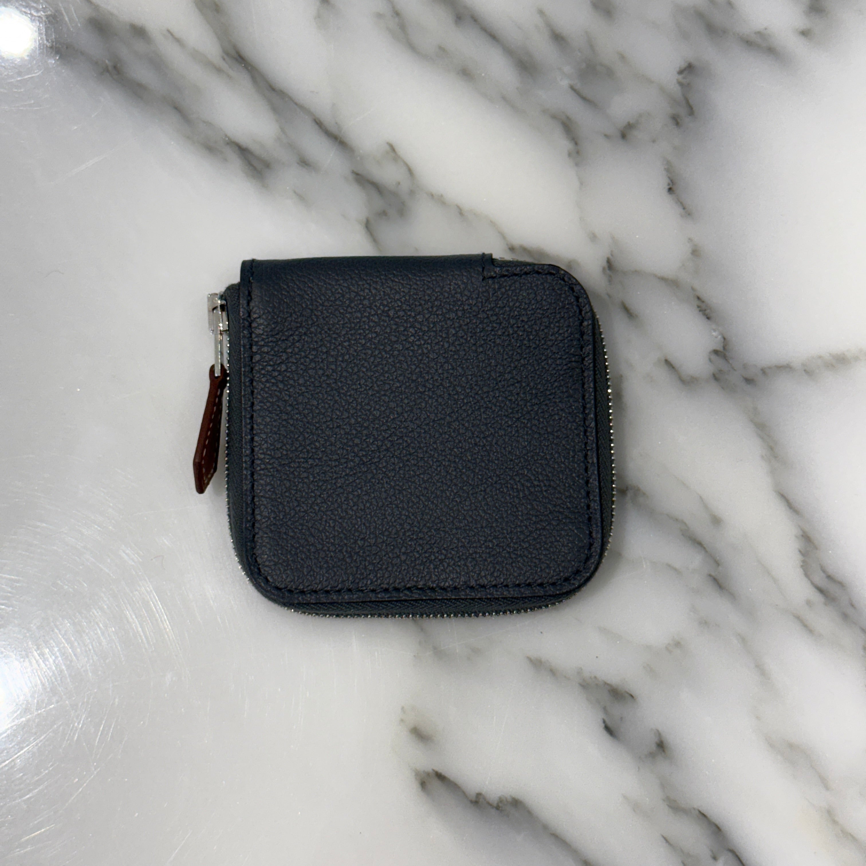 HERMES Azap Compact Silk-In Vaux Epson Coin Case W刻印 エルメス アザップコンパクトシルクインヴォーエプソンコインケース