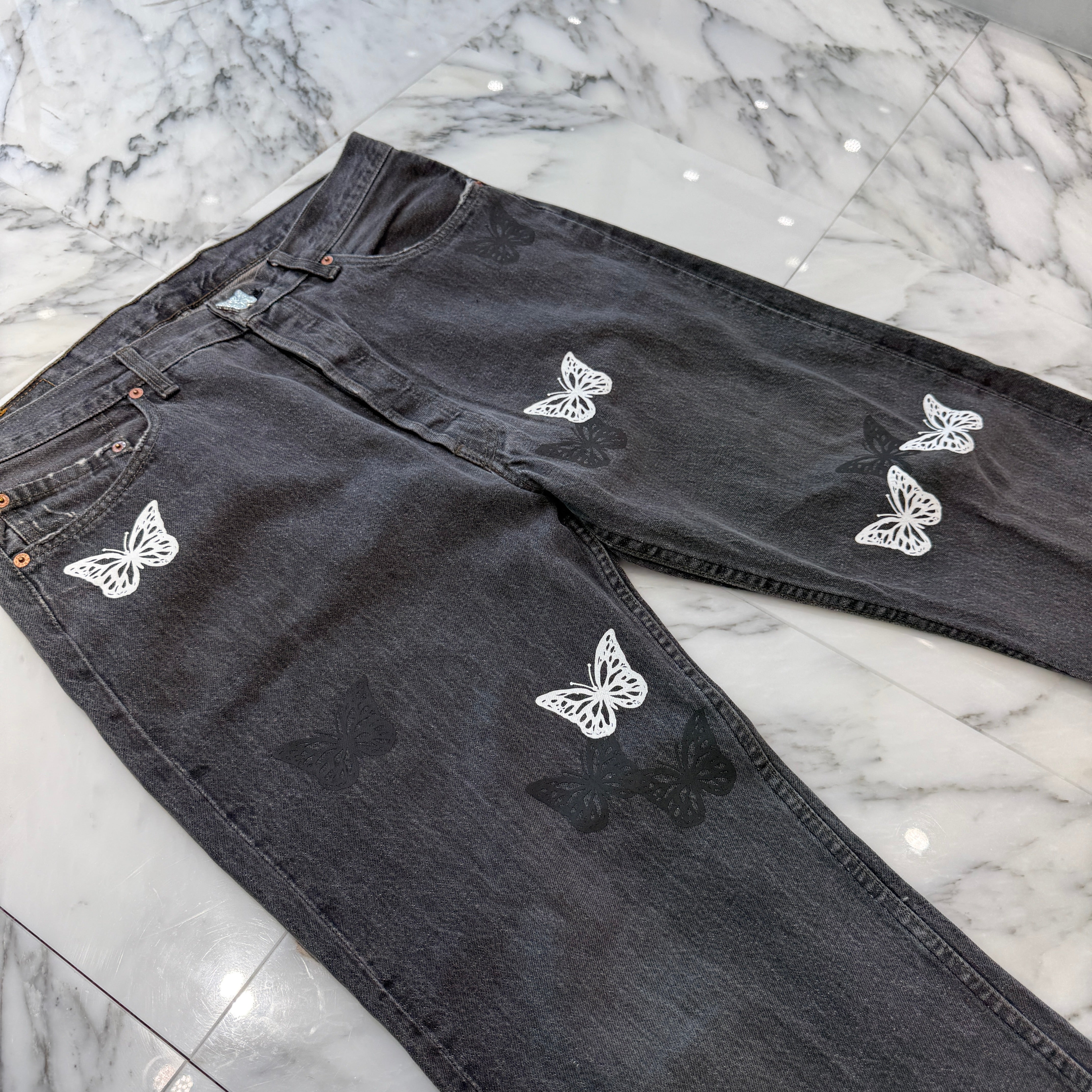ABOUT DREAMS Butterfly Jeans Size W38×L34 アバウトドリームズ バタフライジーンズ サイズW38×L34