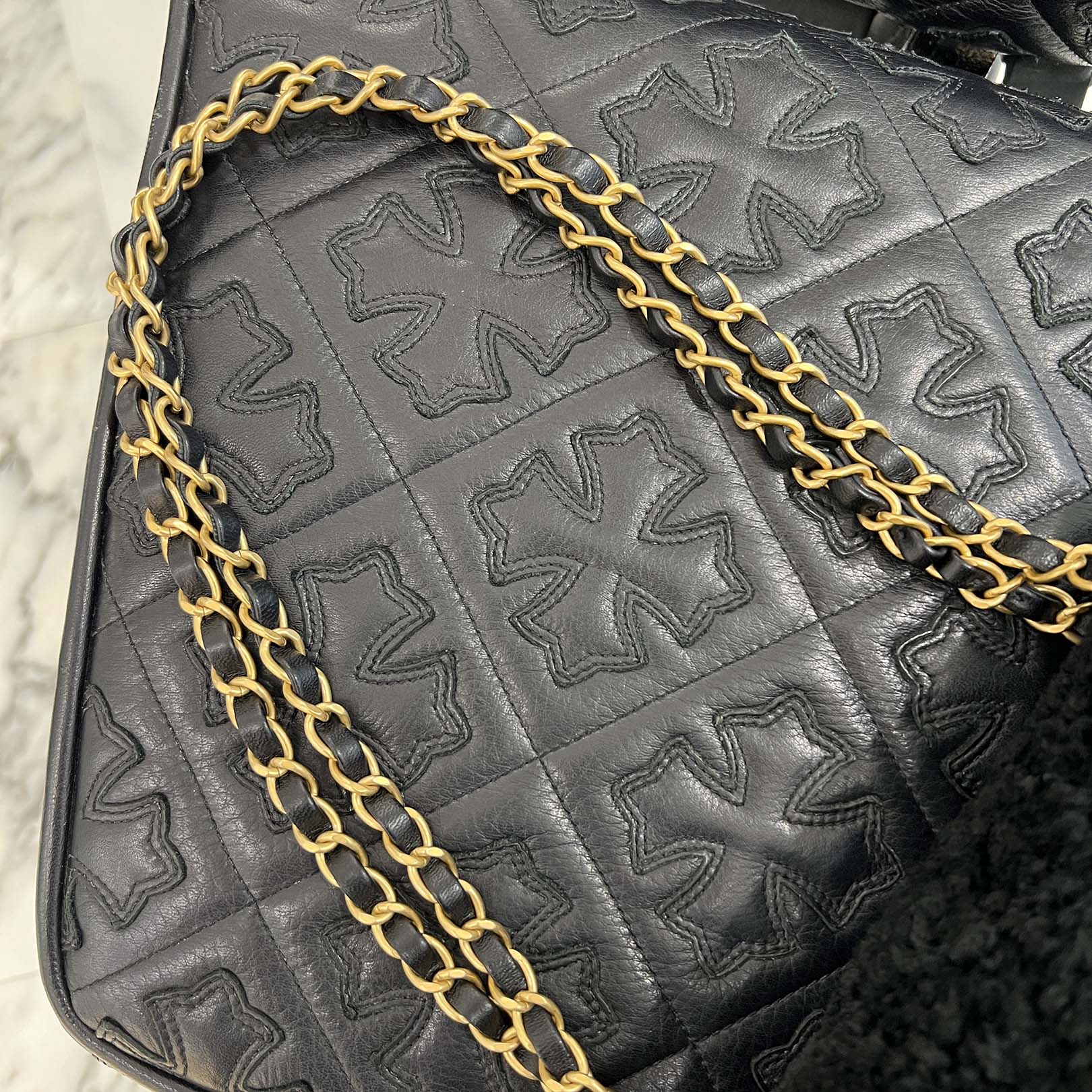 CHANEL Matelassé Shearling Quilted Stitch Leather Chain Shoulder Bag シャネル マトラッセ シアリング キルティングステッチ レザーチェーン ショルダーバッグ