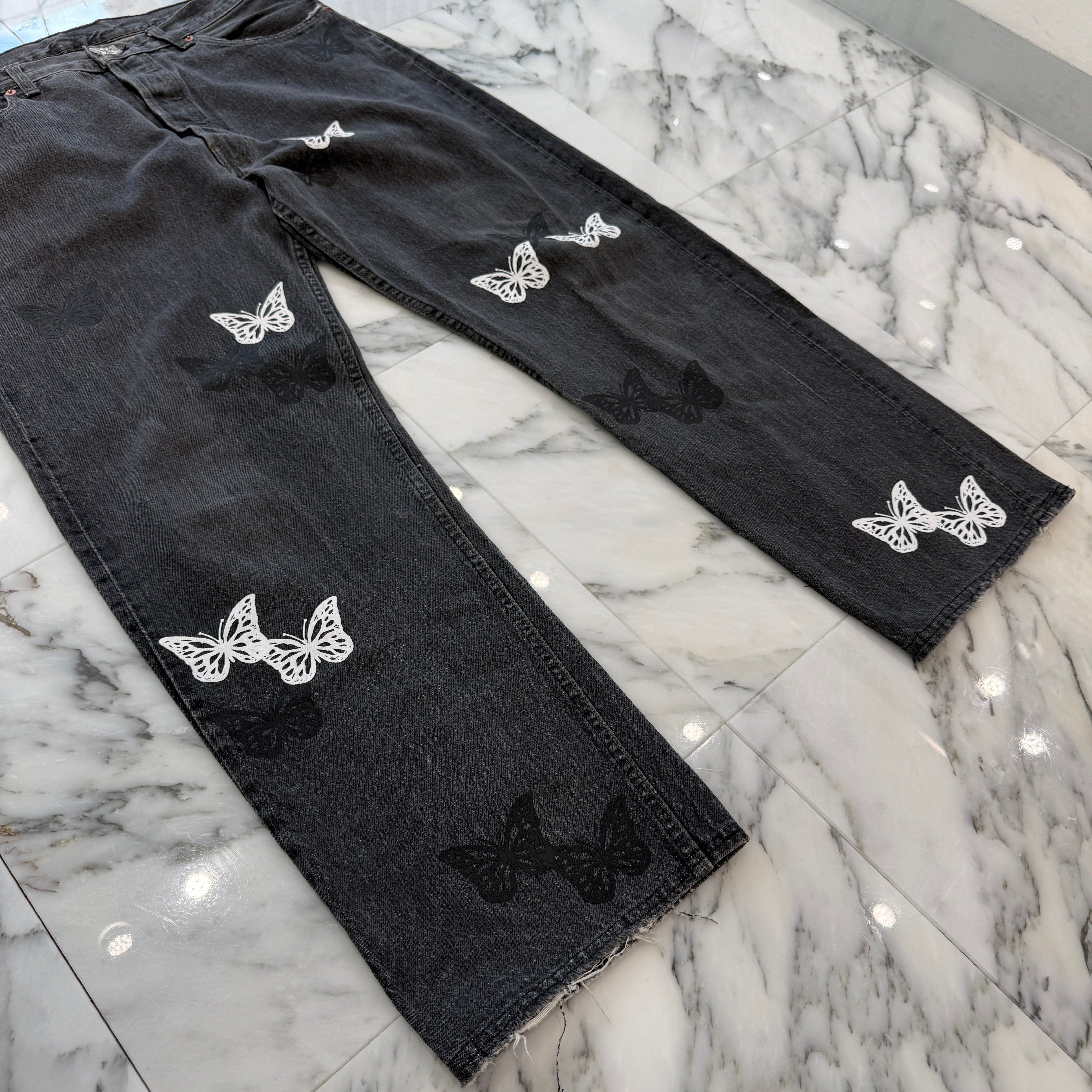 ABOUT DREAMS Butterfly Jeans Size W38×L34 アバウトドリームズ バタフライジーンズ サイズW38×L34