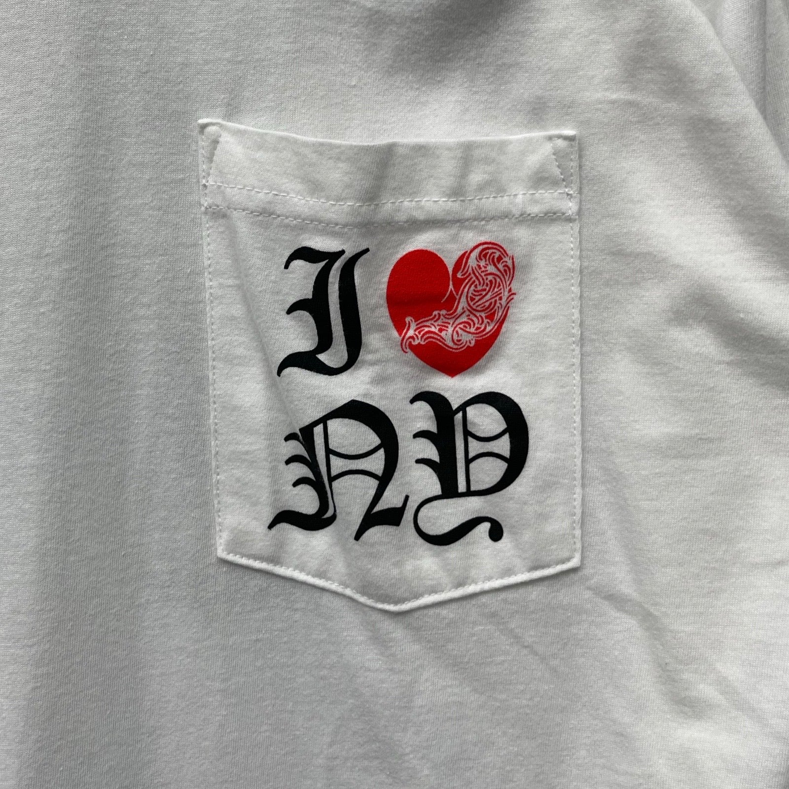 CHROME HEARTS I Love NY Long Sleeve Tee Size XL