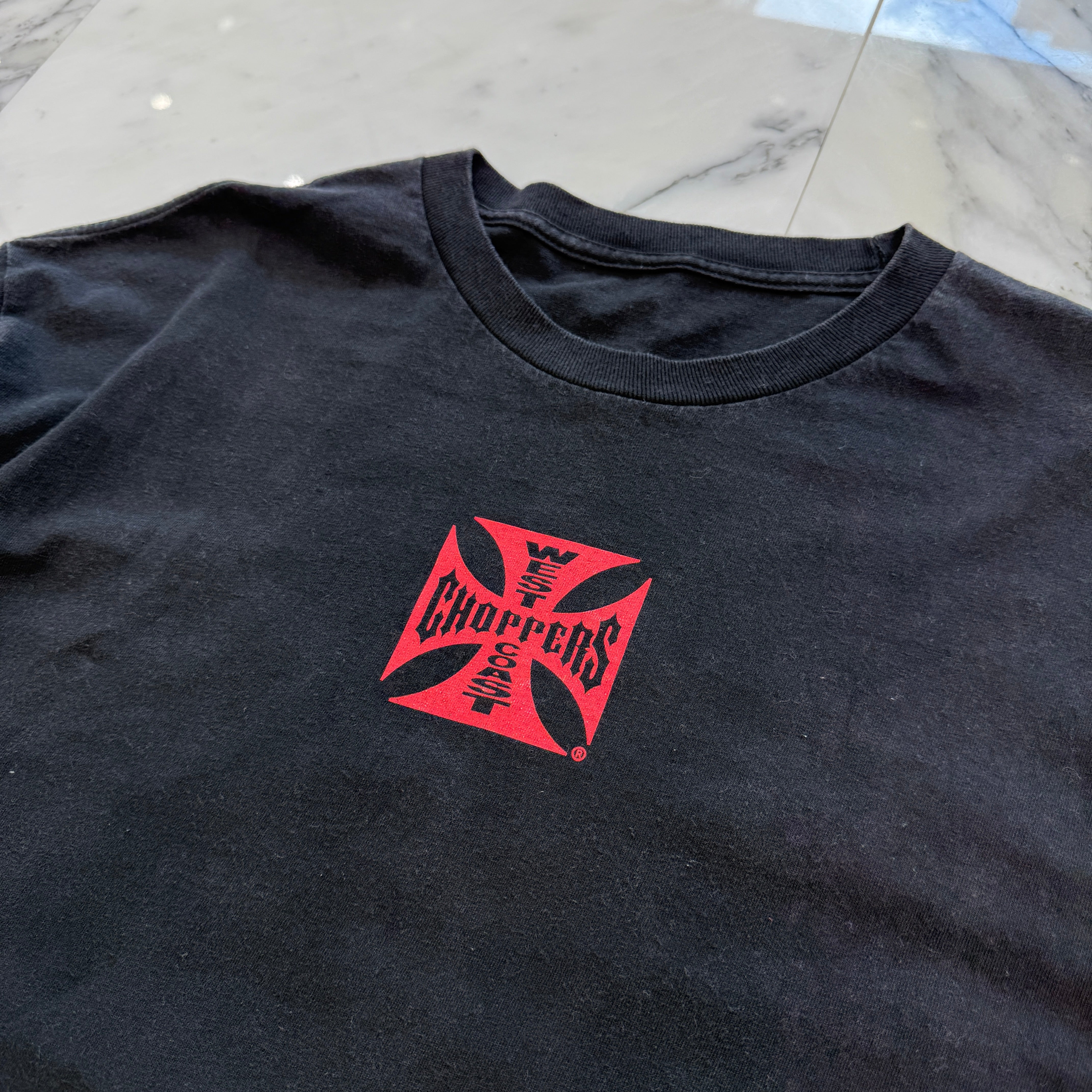 Vintage 00's West Coast Choppers "Austin Texas" IRON CROSS S/S Tee  00's ウエストコーストチョッパーズ "オースティン テキサス" アイアンクロス Tシャツ