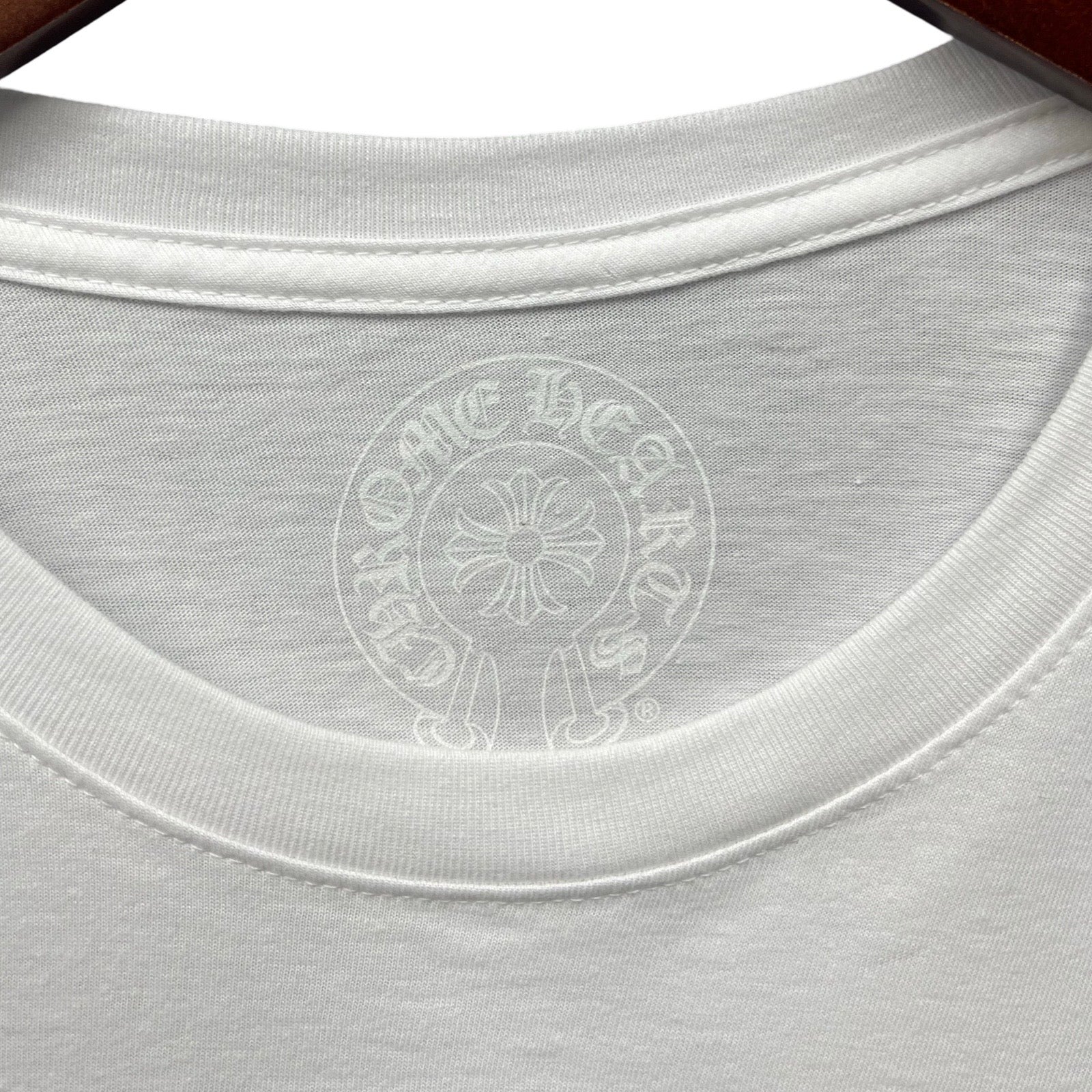 CHROME HEARTS Floral Cross Horseshoe Long Sleeve Tee Size S