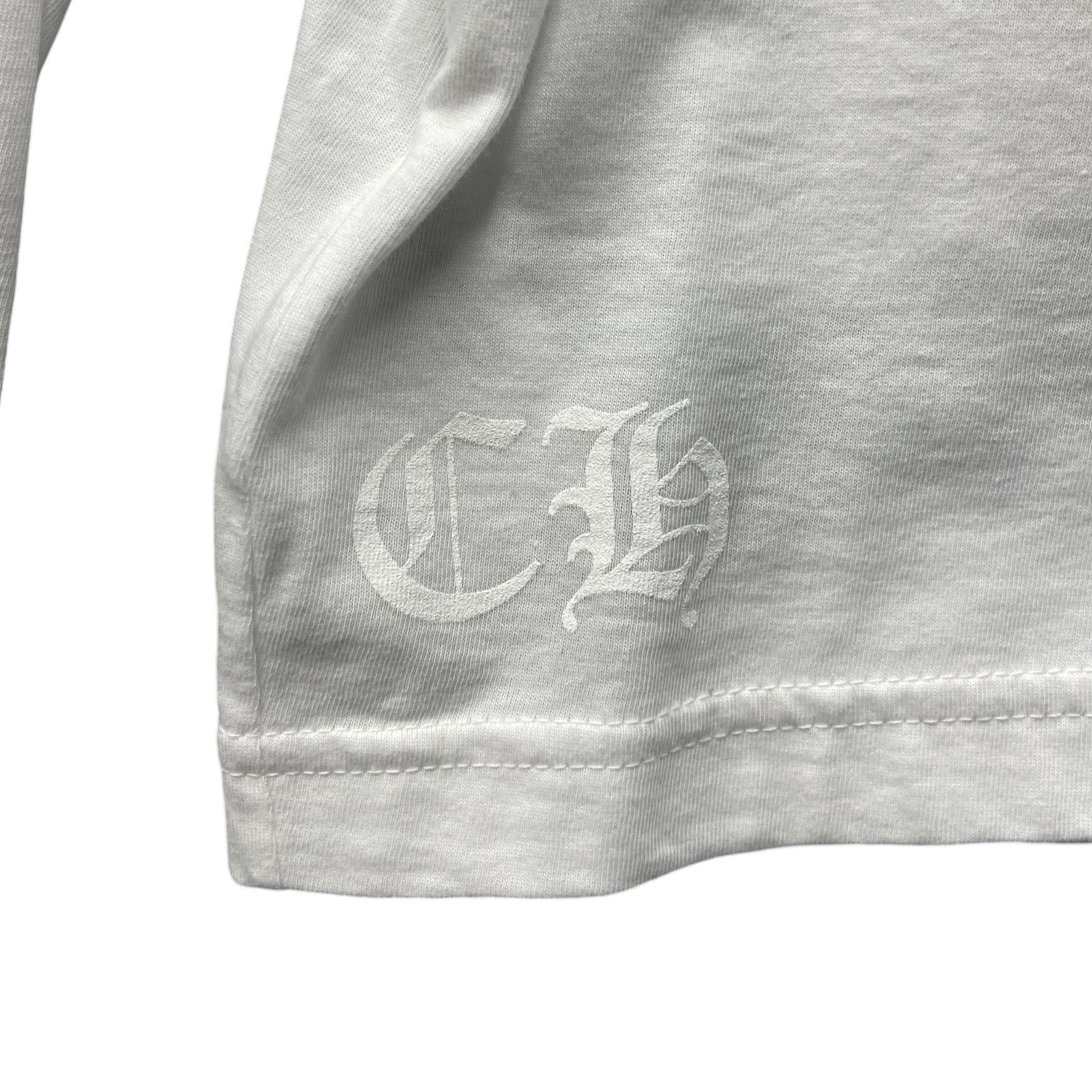 CHROME HEARTS Floral Cross Horseshoe Long Sleeve Tee Size S