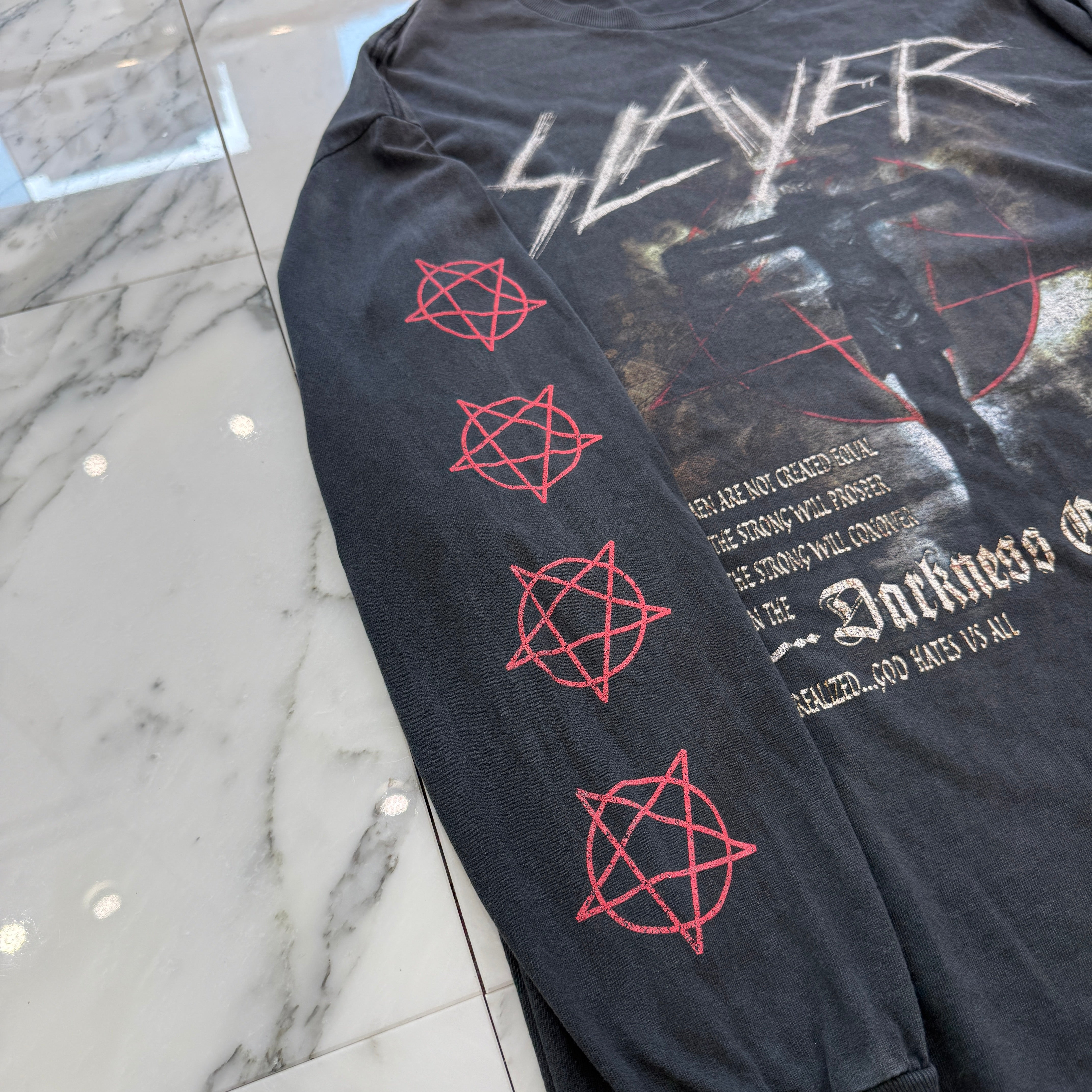 Vintage 00's SLAYER "Darkness of Christ" 2001 L/S Tee 00's スレイヤー "ダークネス・オブ・クライスト" 2001 ロングスリーブTシャツ