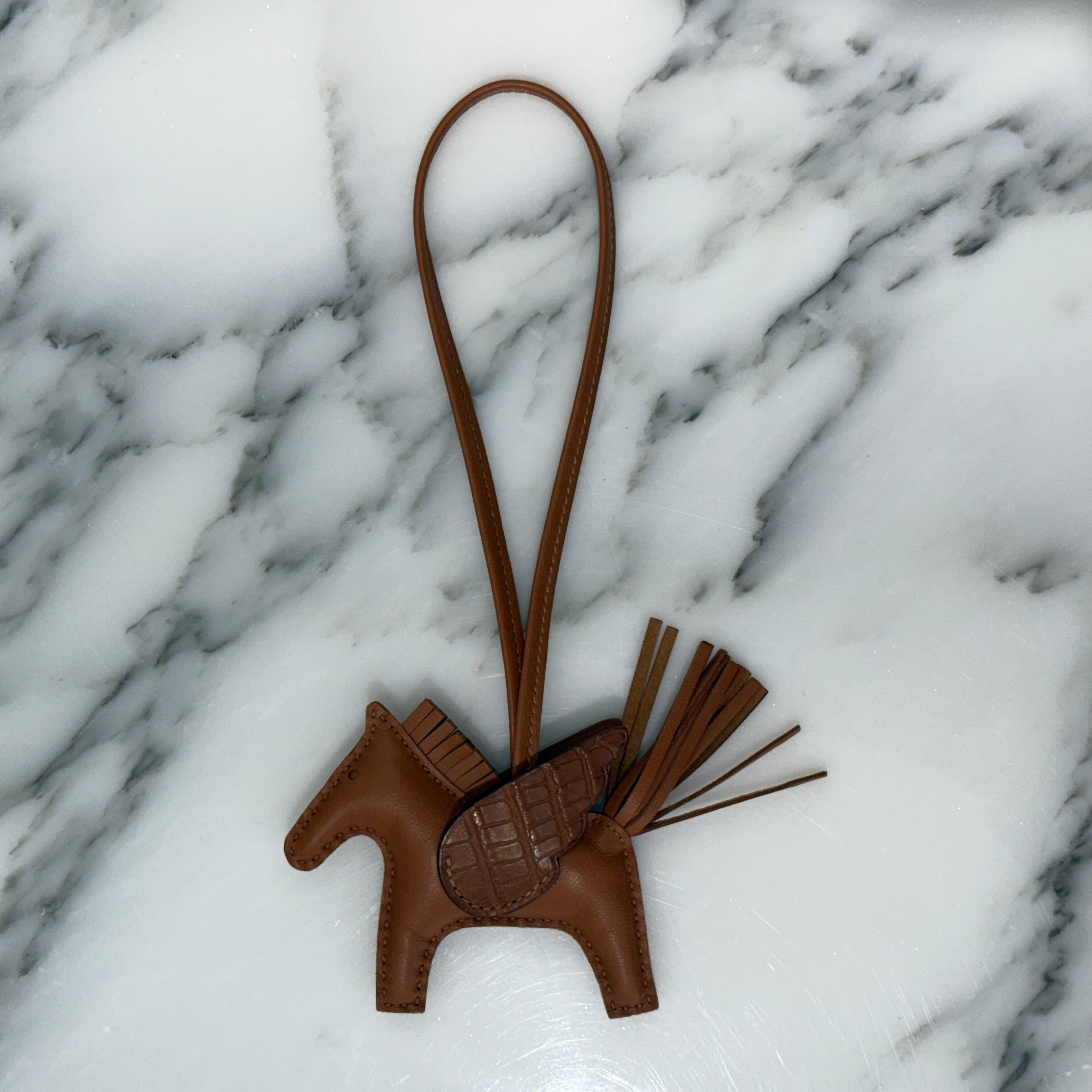 HERMES Rodeo Pegasus Alligator Wing PM W刻印 エルメス ロデオ ペガサス アリゲーターウィング PM チャーム