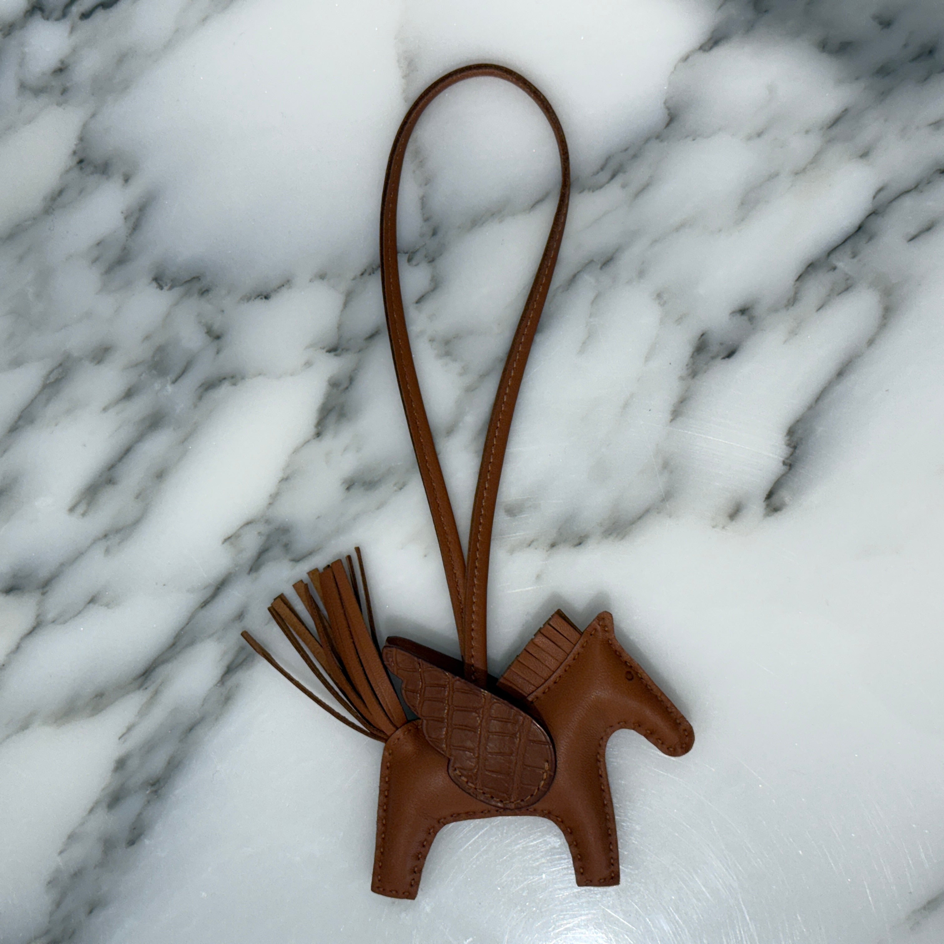 HERMES Rodeo Pegasus Alligator Wing PM W刻印 エルメス ロデオ ペガサス アリゲーターウィング PM チャーム