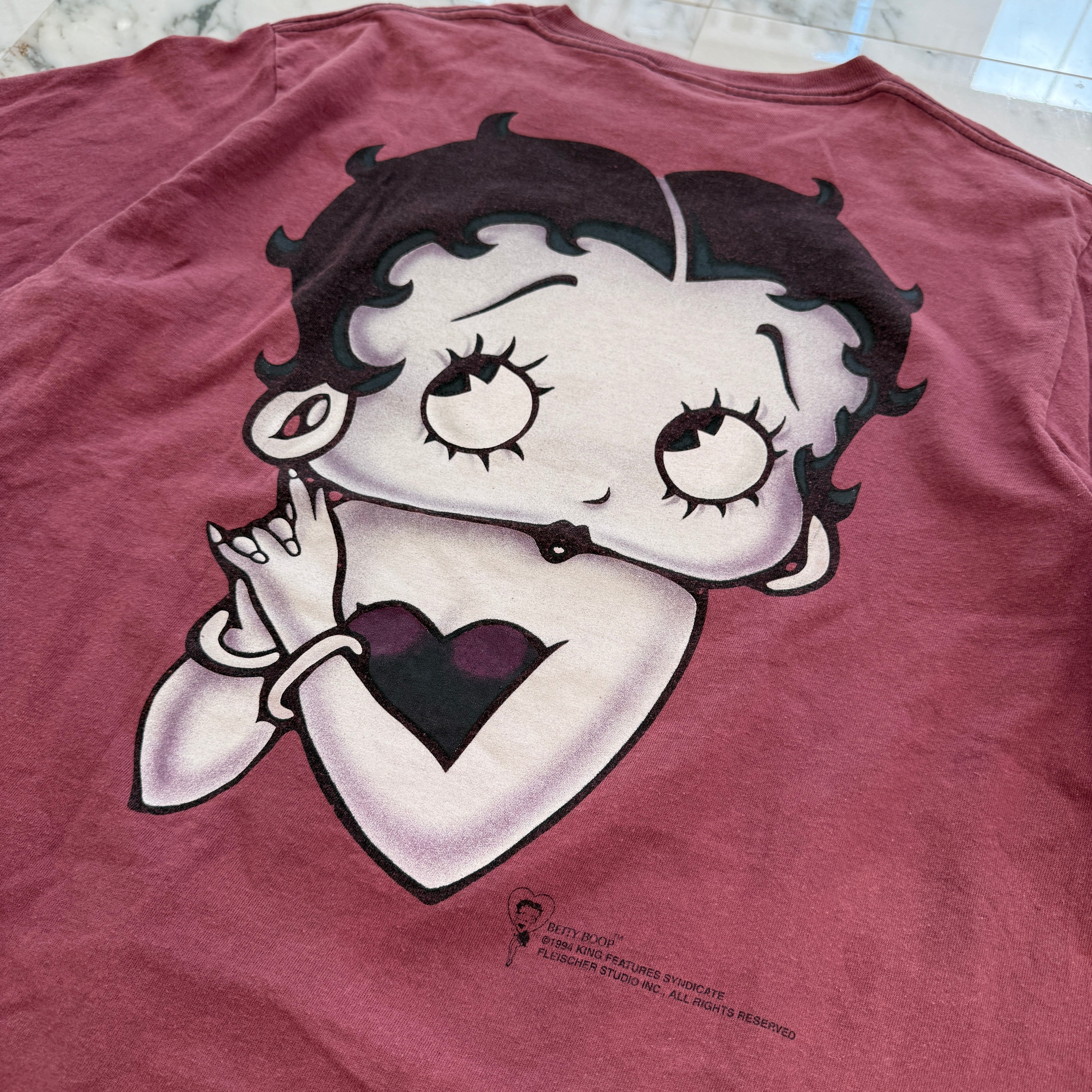 Vintage 90's Betty Boop "BOOP WEAR" 1994 Changes S/S Tee Size XL 90's ベティブープ "ブープ・ウェア” 1994 チェンジーズ社製 Tシャツ サイズXL