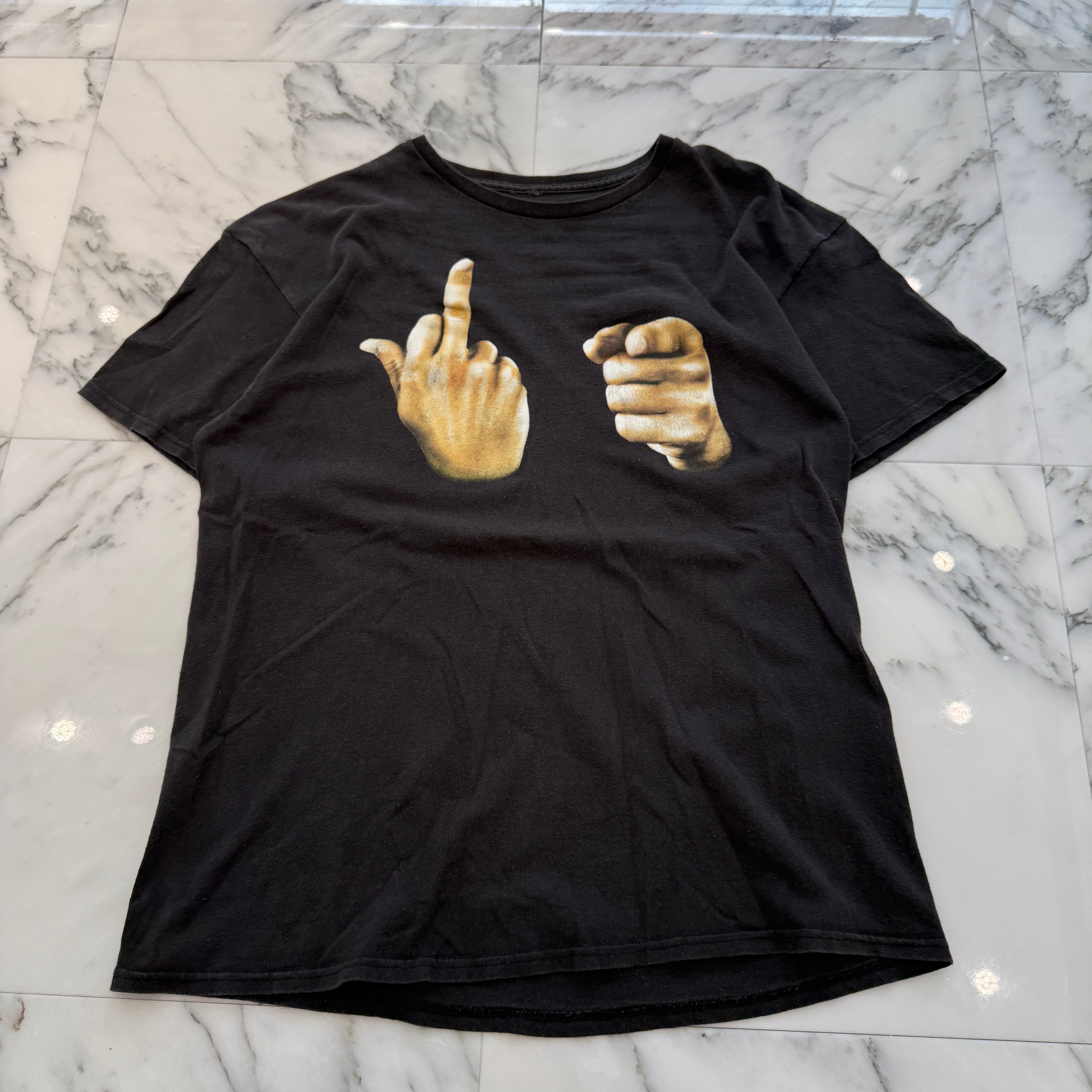 Vintage 00's SPENCERS "FUCK YOU HAND SIGN" S/S Tee 00's スペンサーズ "ファックユー ハンドサイン" Tシャツ